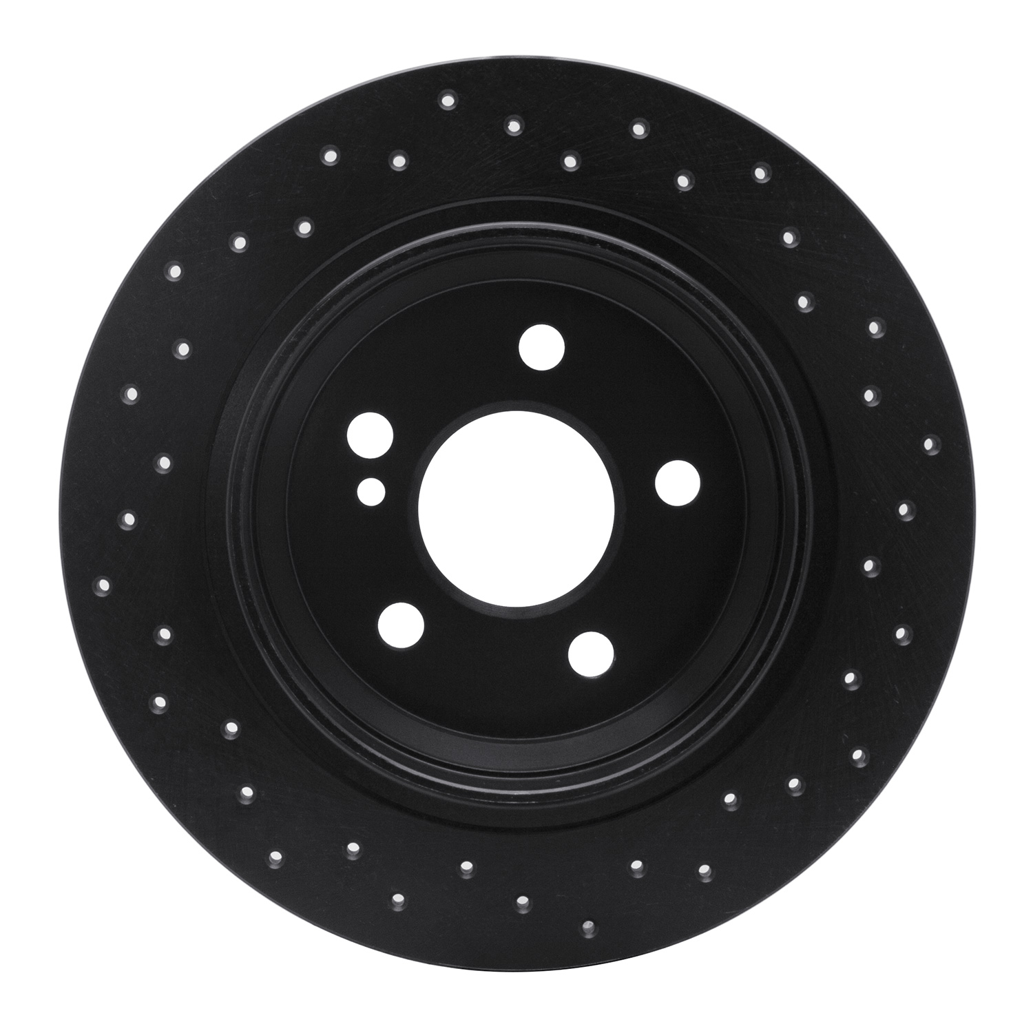 623-63078R Drilled Brake Rotor [Black], 2007-2013 Mercedes-Benz, Position: Rear Right