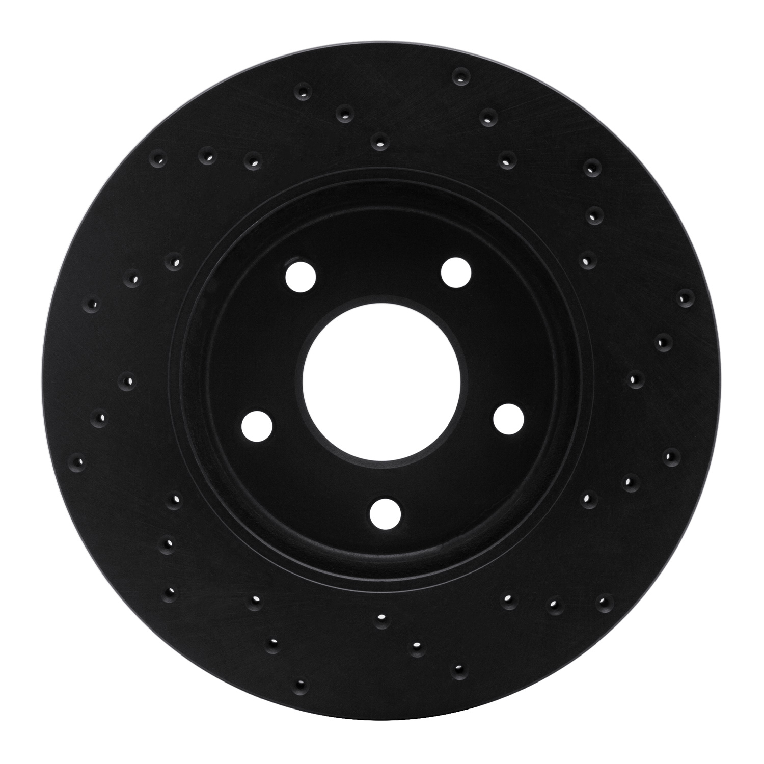 Drilled Brake Rotor [Black], Fits Select Multiple Makes/Models