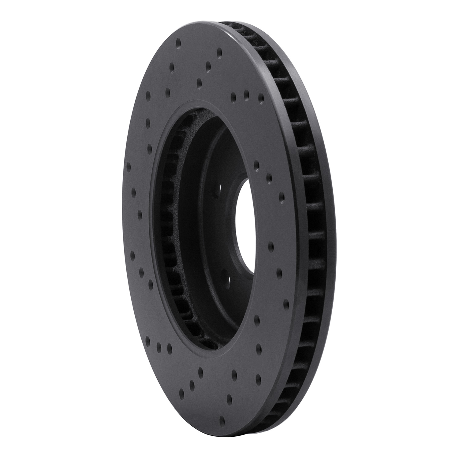 Drilled Brake Rotor [Black], Fits Select Multiple Makes/Models