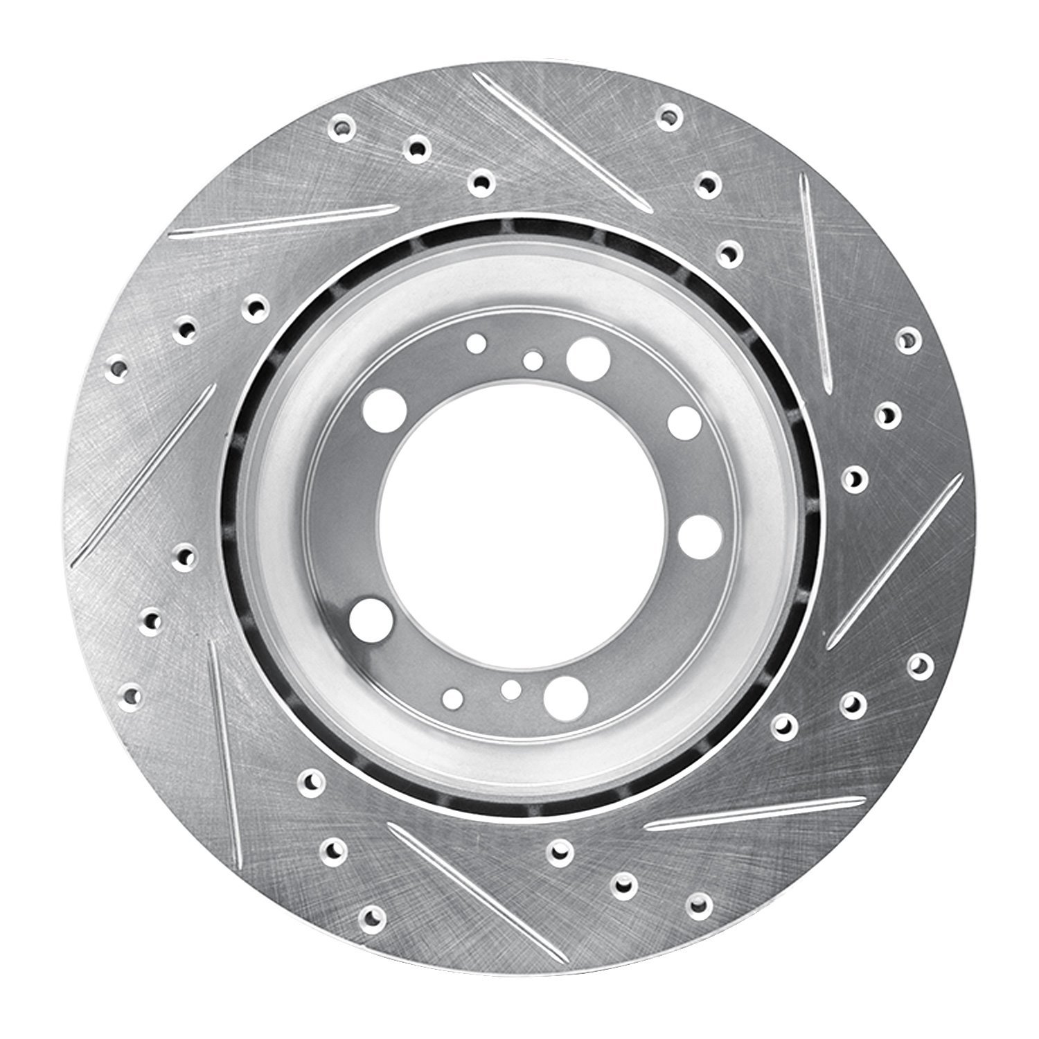 Drilled/Slotted Brake Rotor [Silver], 1987-1997 Porsche