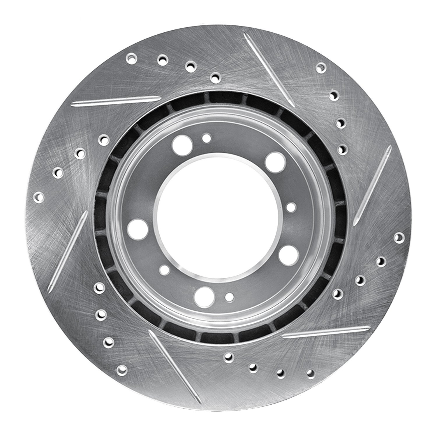 Drilled/Slotted Brake Rotor [Silver], 1997-2004 Porsche