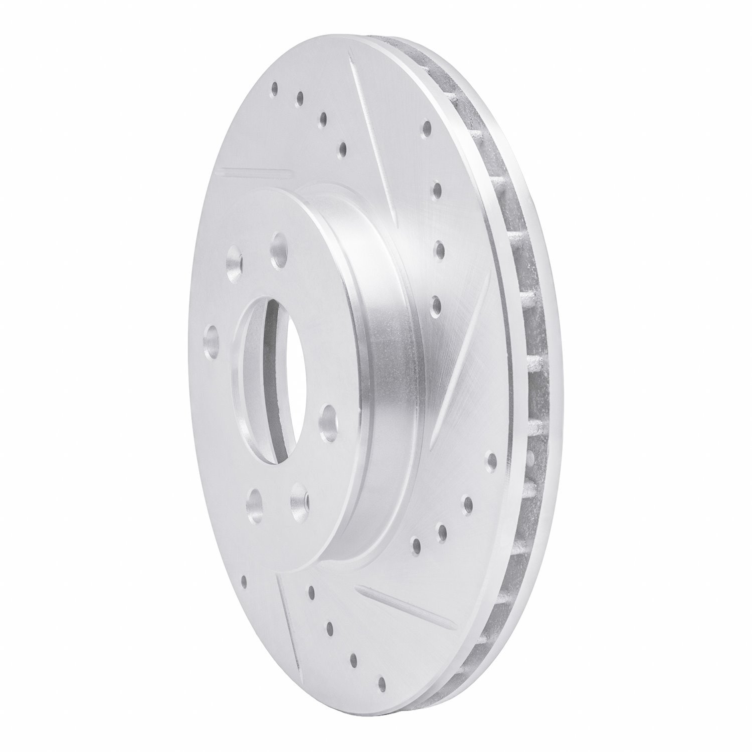 631-03001R Drilled/Slotted Brake Rotor [Silver], 2006-2012 Multiple Makes/Models, Position: Front Right