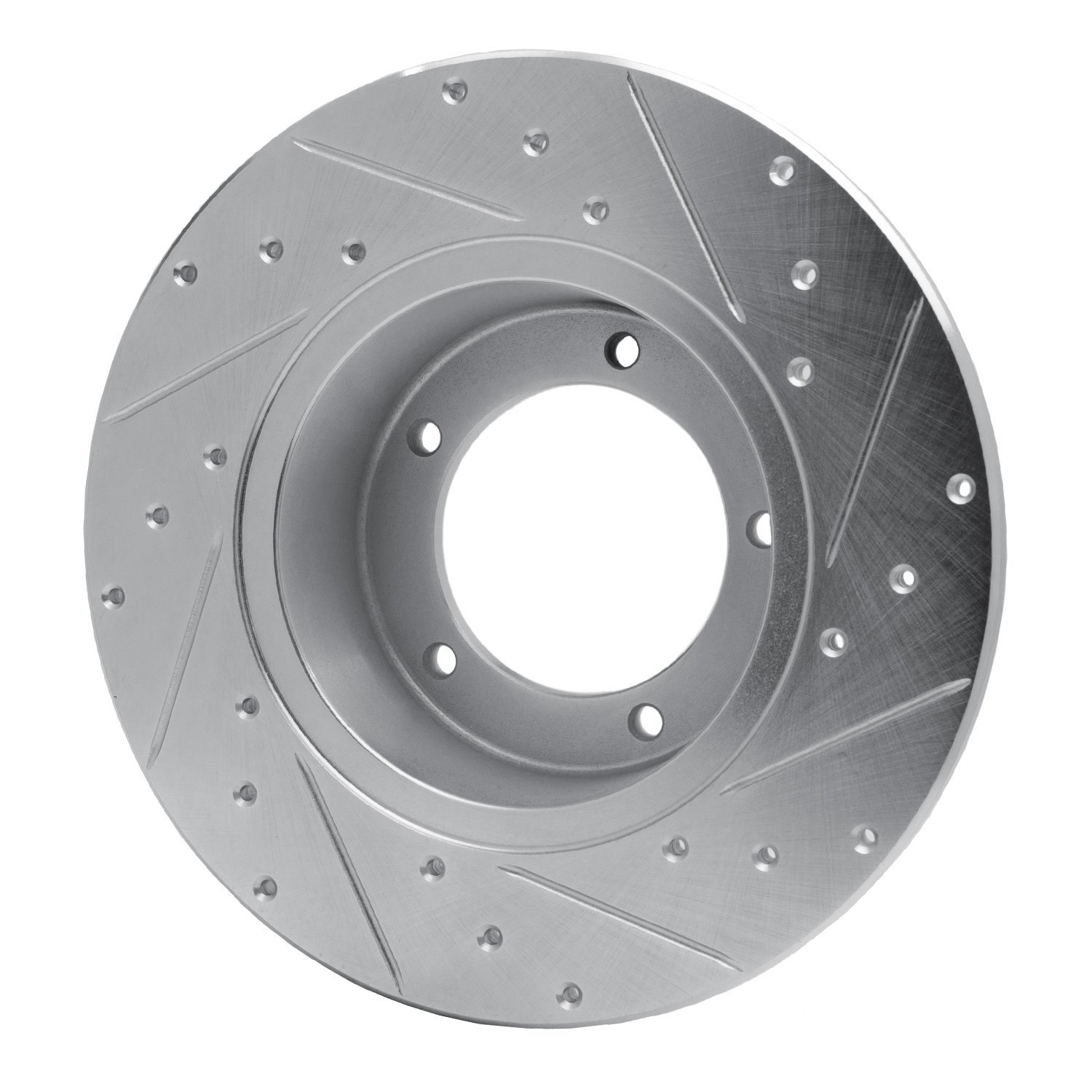 Drilled/Slotted Brake Rotor [Silver], 1974-1999 Land Rover
