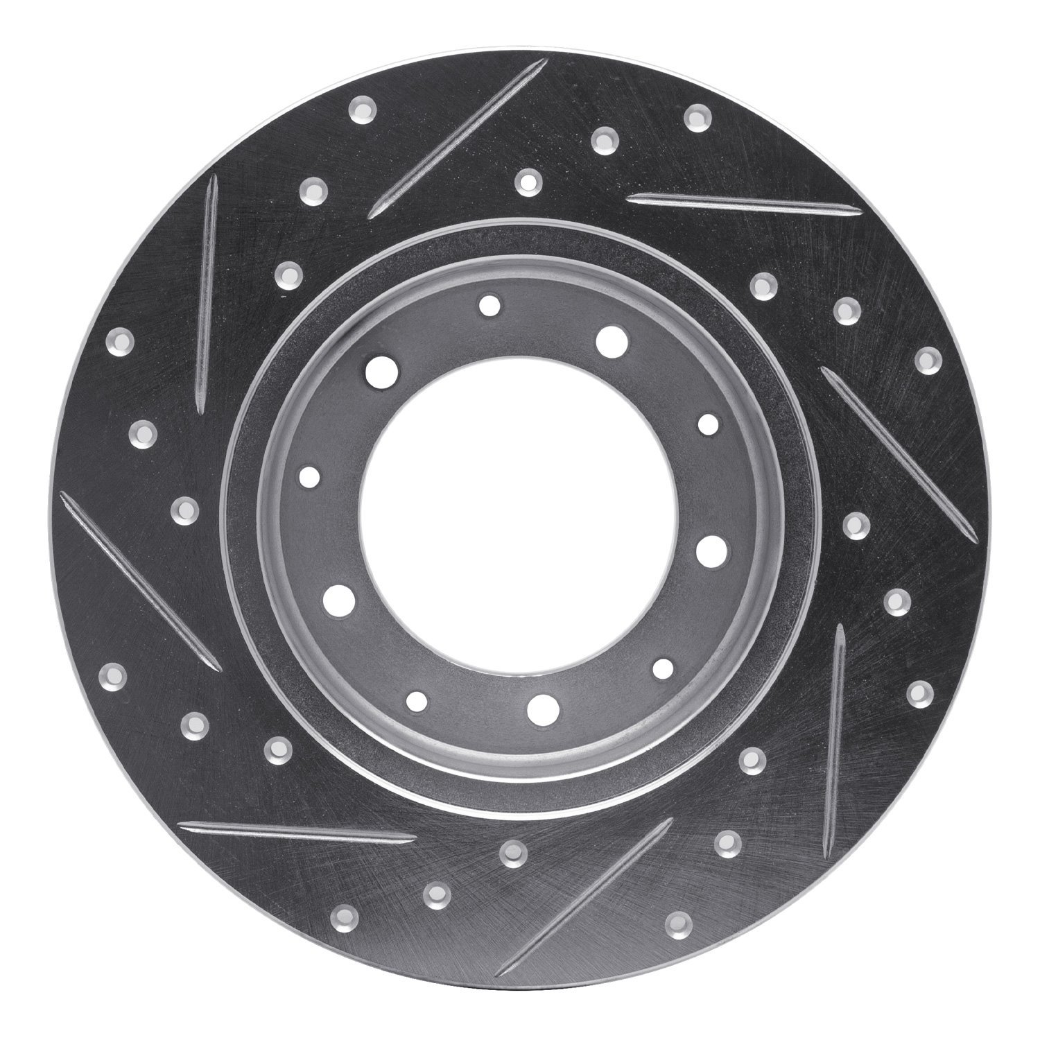 Drilled/Slotted Brake Rotor [Silver], 1974-2016 Land Rover