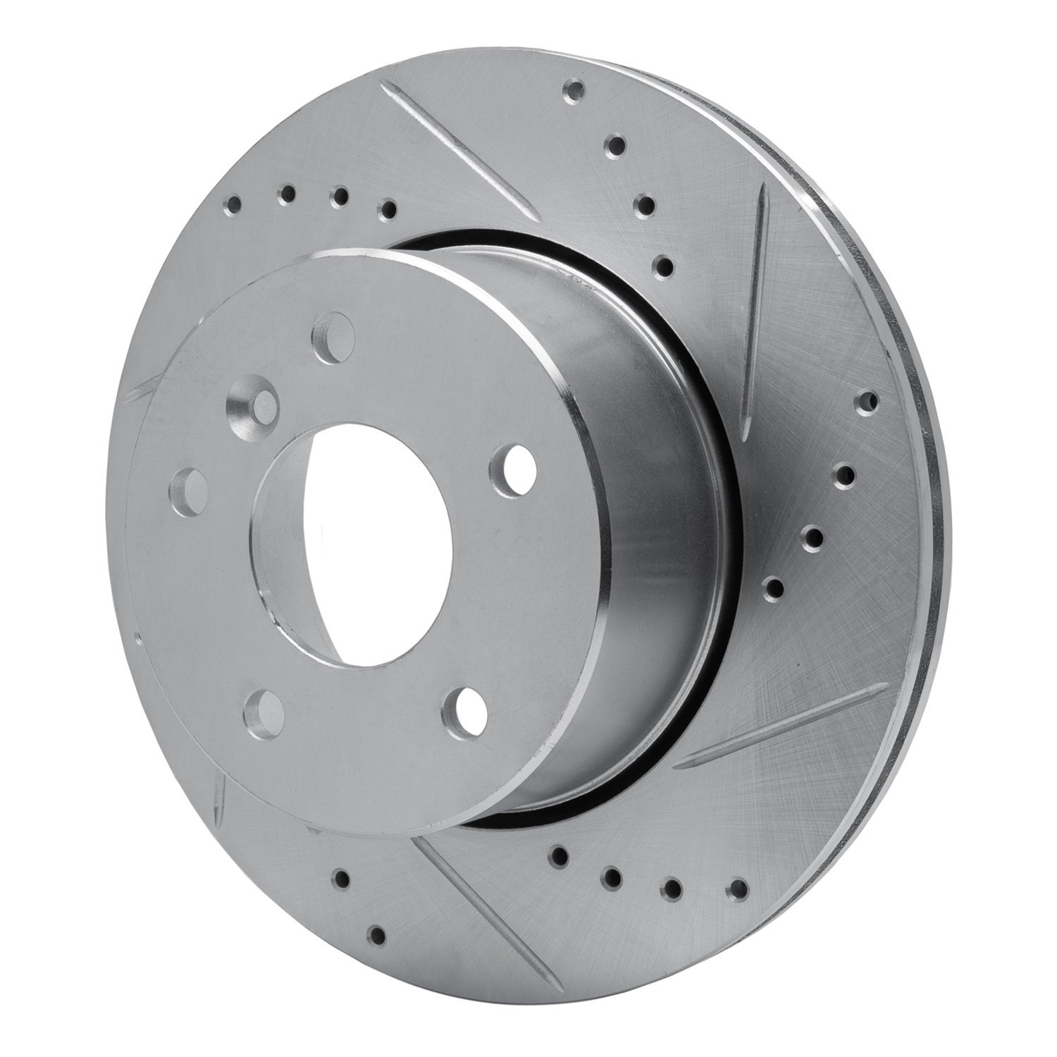 631-11005R Drilled/Slotted Brake Rotor [Silver], 1999-2004 Land Rover, Position: Front Right
