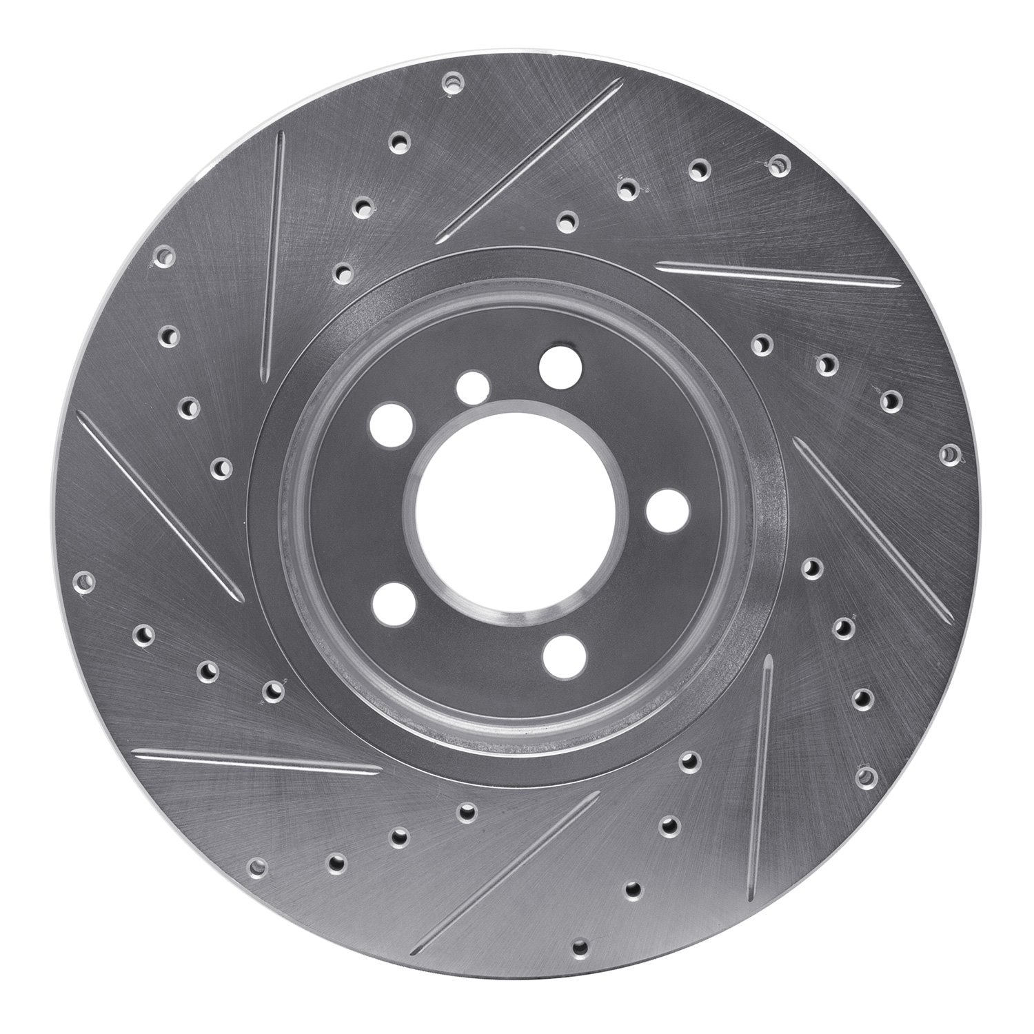 Drilled/Slotted Brake Rotor [Silver], 2003-2005 Land Rover