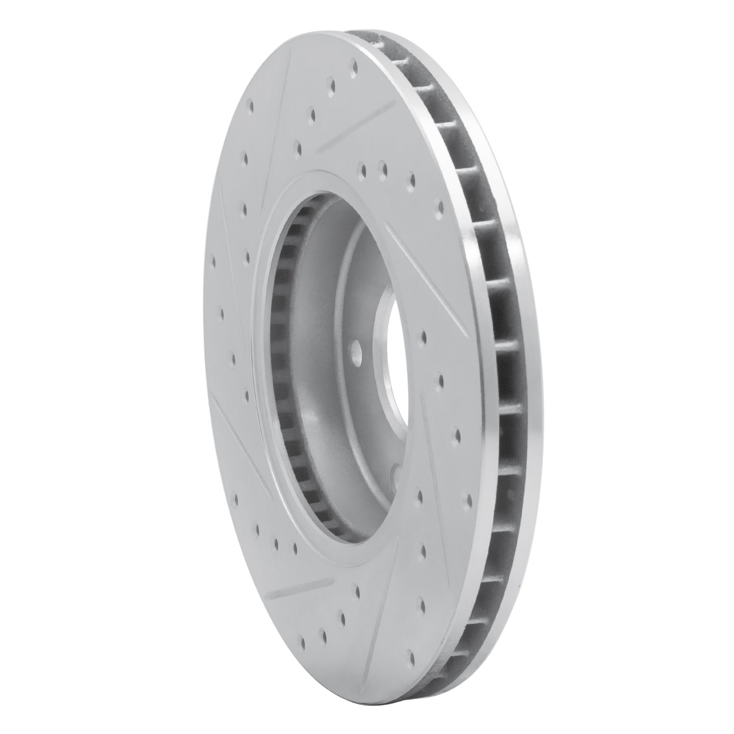 631-20010R Drilled/Slotted Brake Rotor [Silver], 1997-2003 Jaguar, Position: Front Right