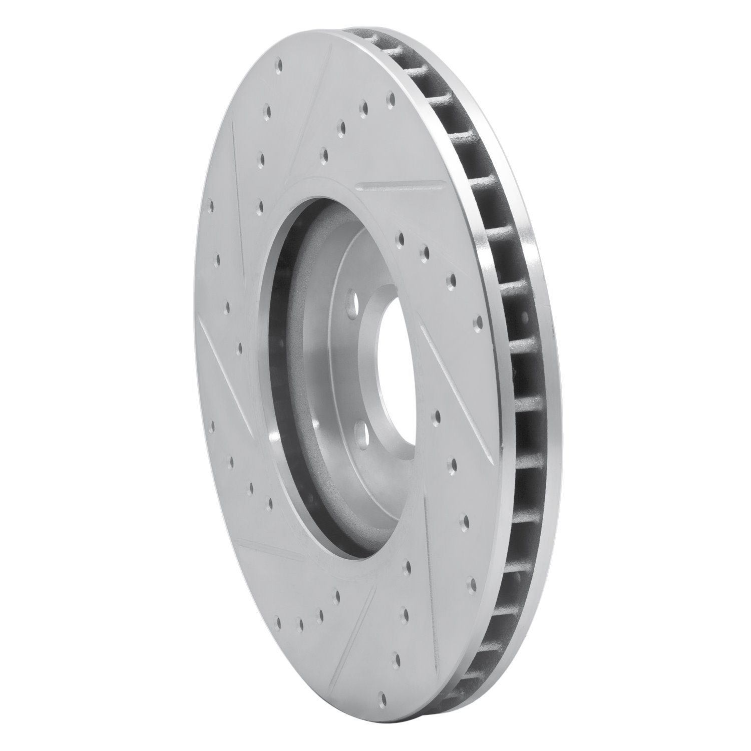 631-20030R Drilled/Slotted Brake Rotor [Silver], 2003-2005 Jaguar, Position: Front Right