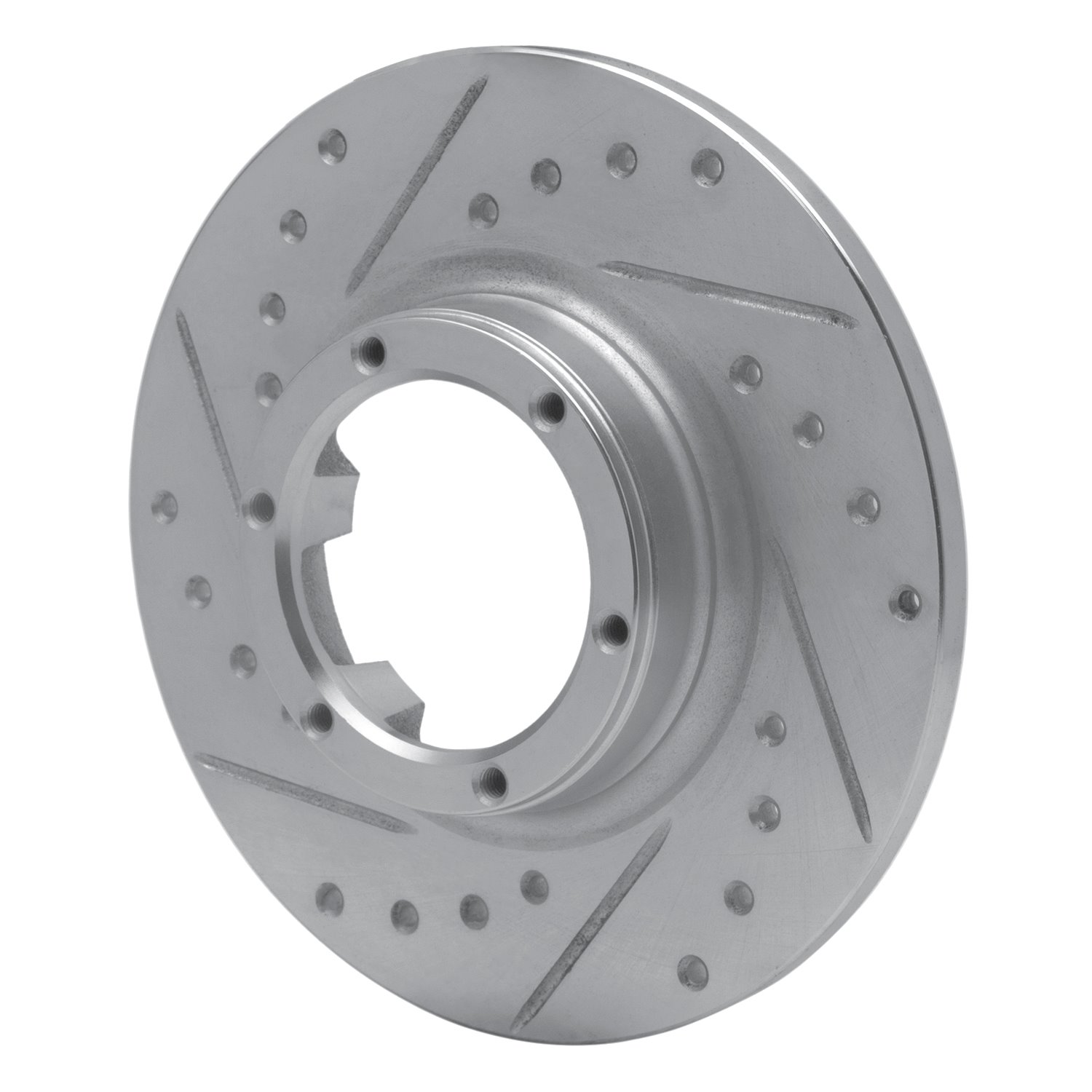 Drilled/Slotted Brake Rotor [Silver], 1971-1983 Renault