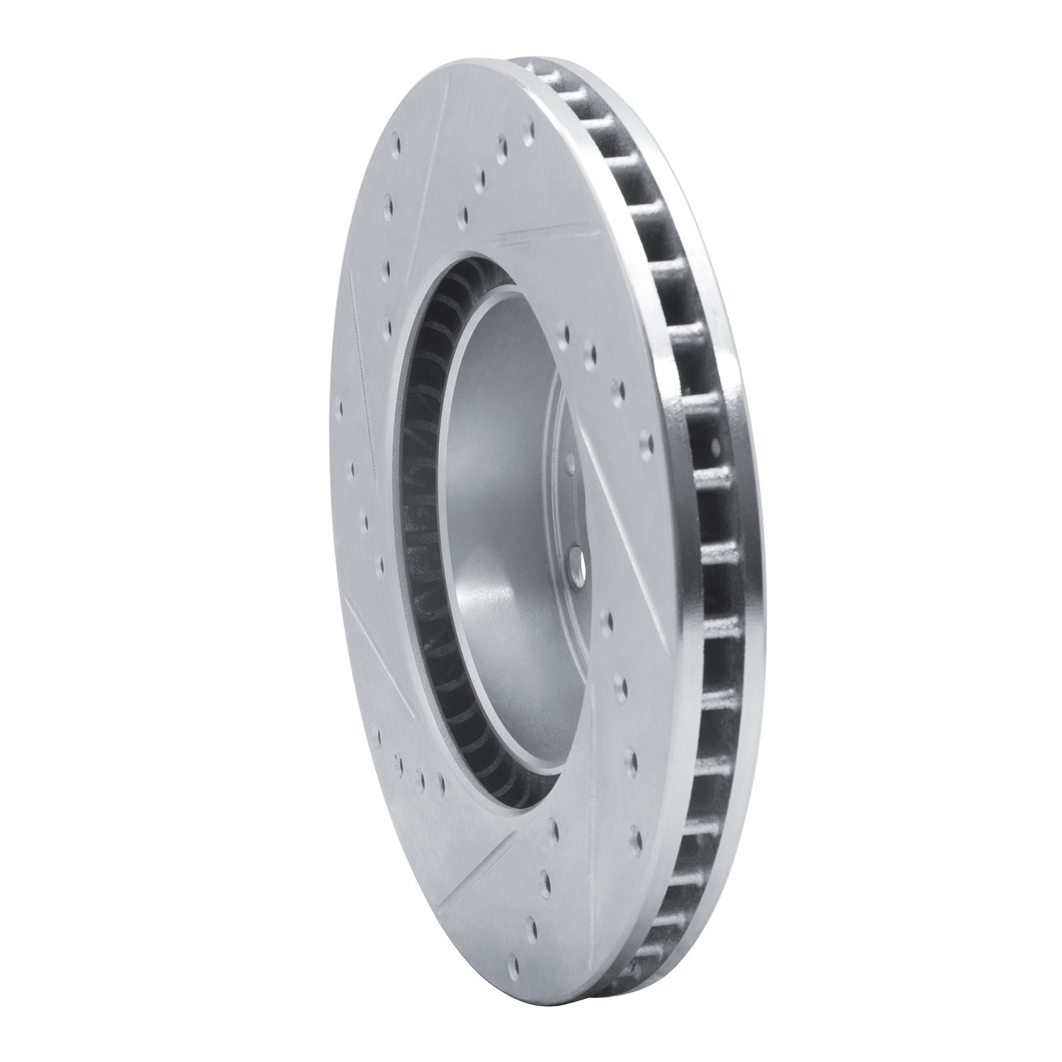 Drilled/Slotted Brake Rotor [Silver], 1991-1995 Volvo