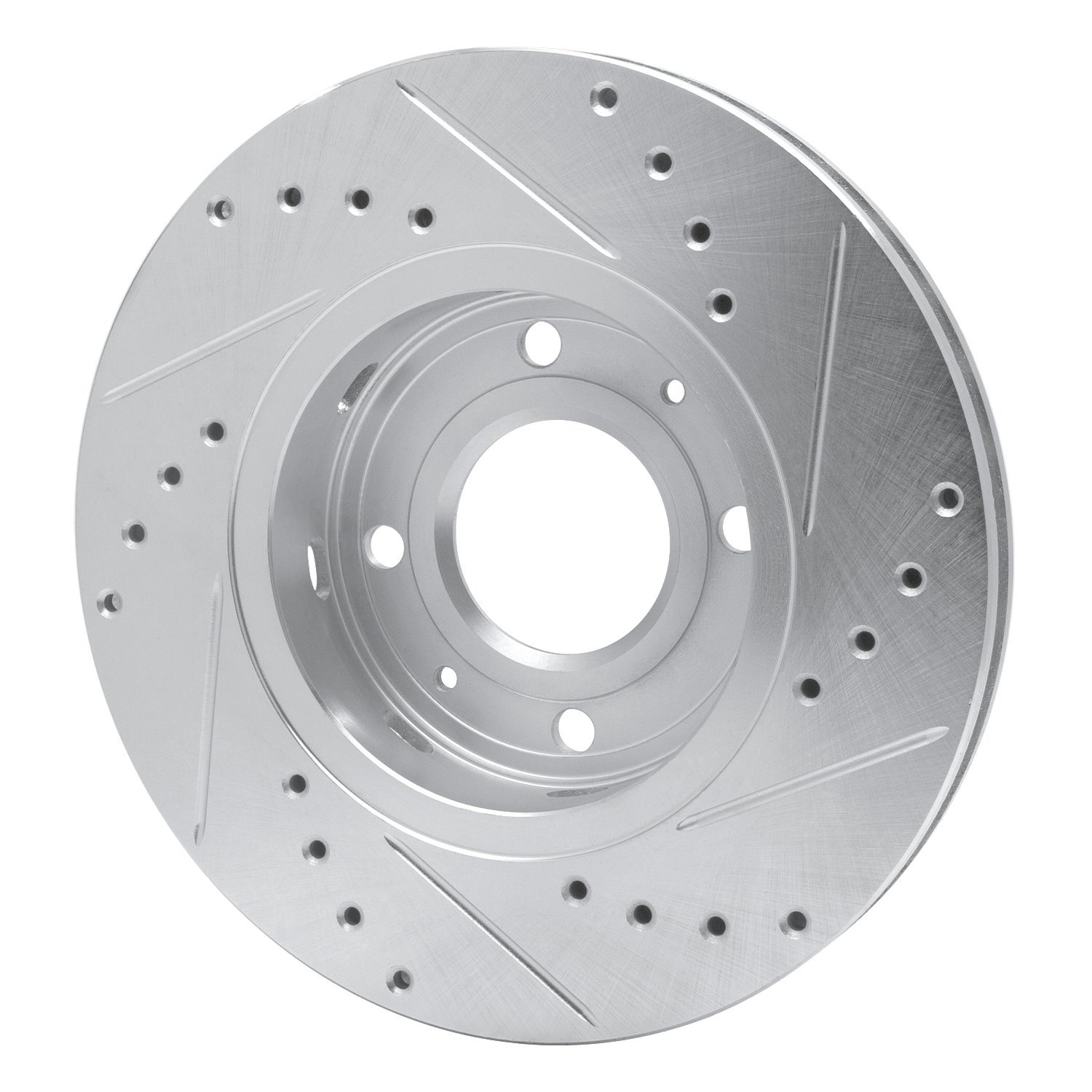 Drilled/Slotted Brake Rotor [Silver], 2000-2004 Volvo