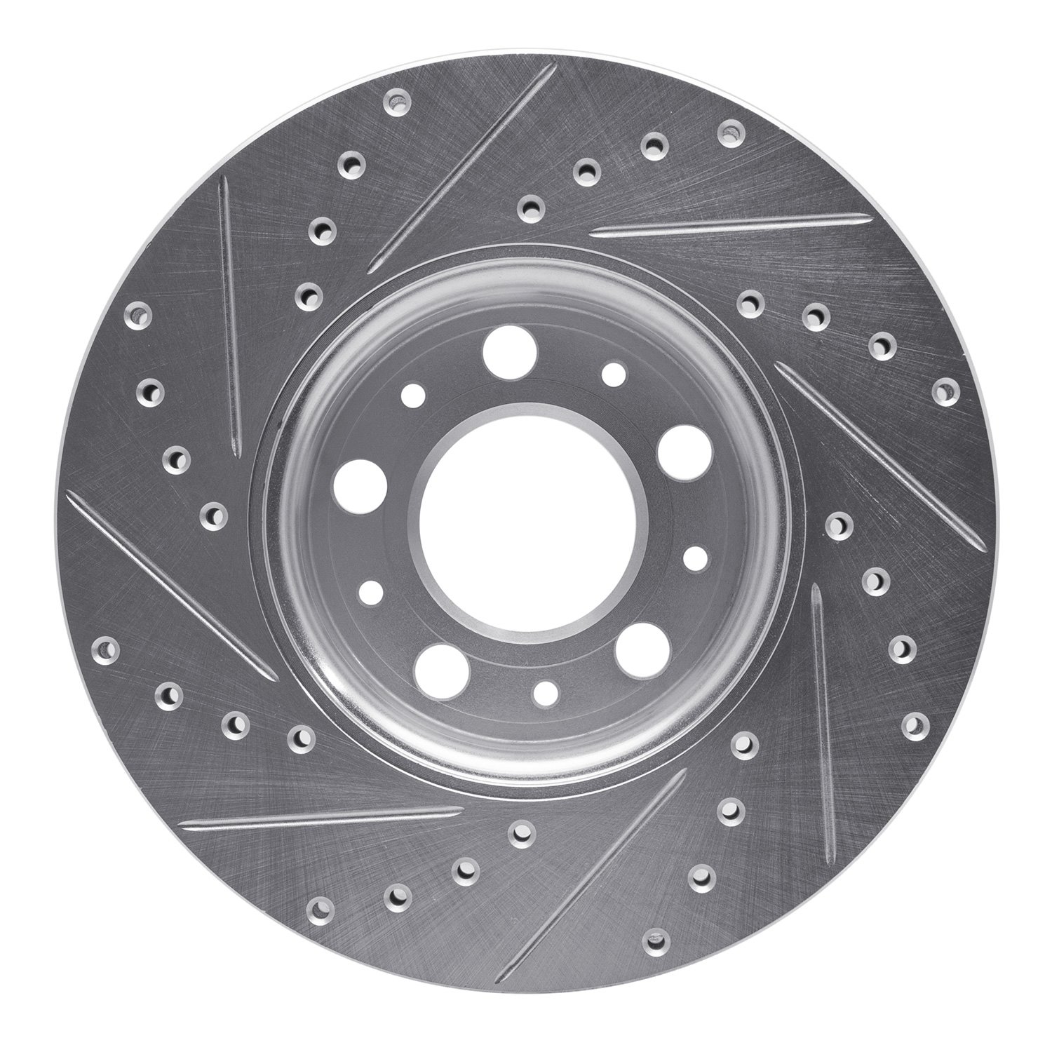 Drilled/Slotted Brake Rotor [Silver], 1999-2009 Volvo