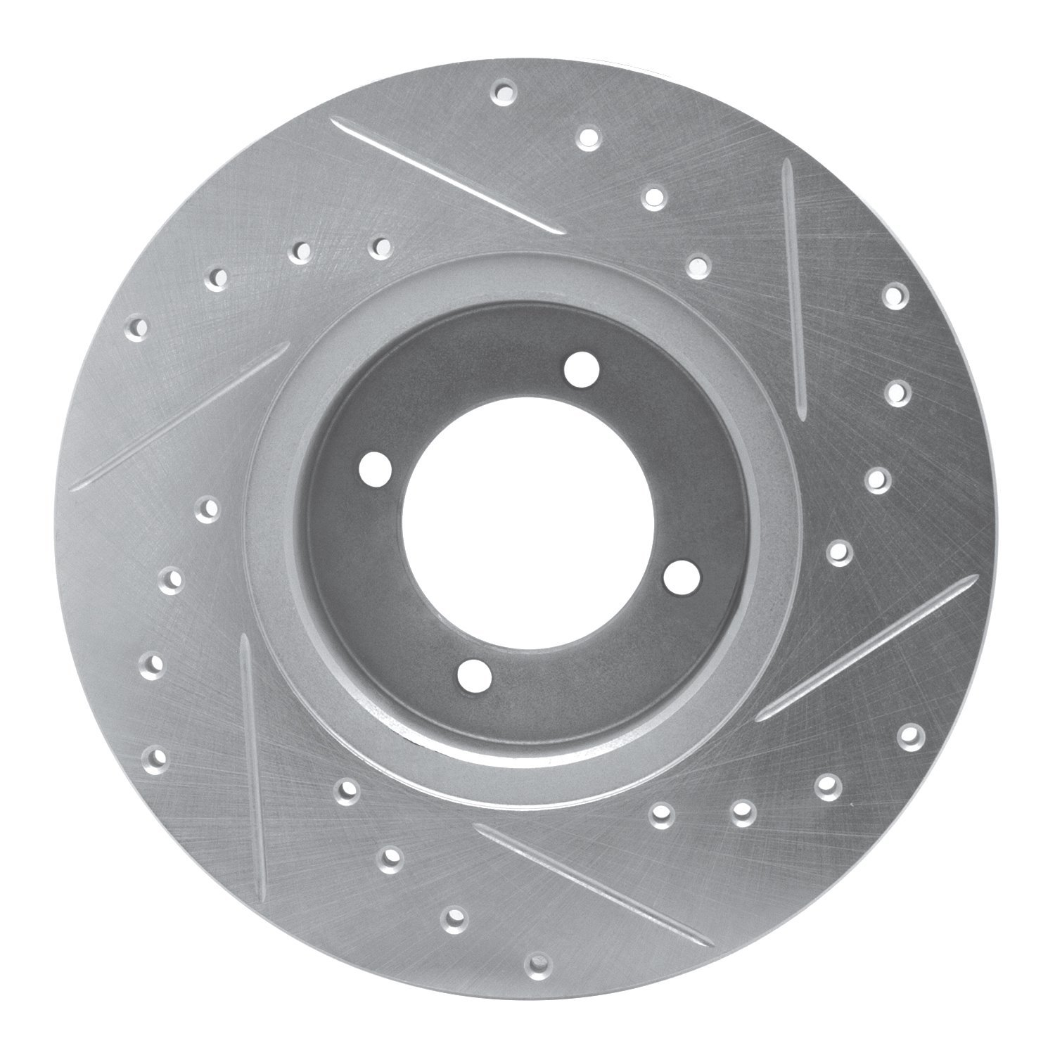 Drilled/Slotted Brake Rotor [Silver], 1969-1989 Peugeot