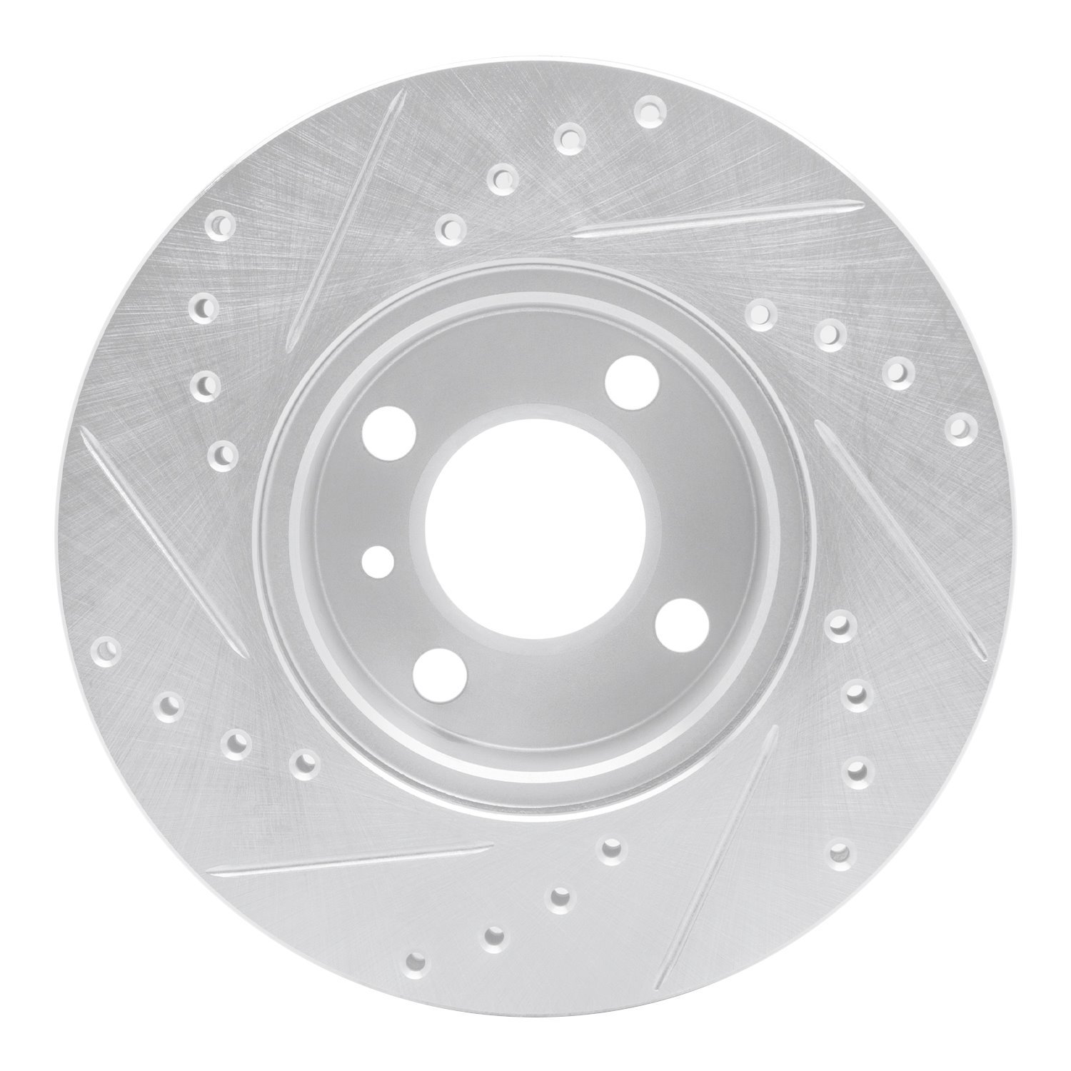 Drilled/Slotted Brake Rotor [Silver], 1976-1977 BMW