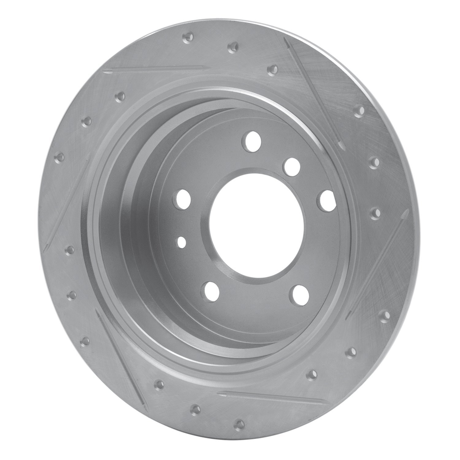 Drilled/Slotted Brake Rotor [Silver], 1981-1986 BMW