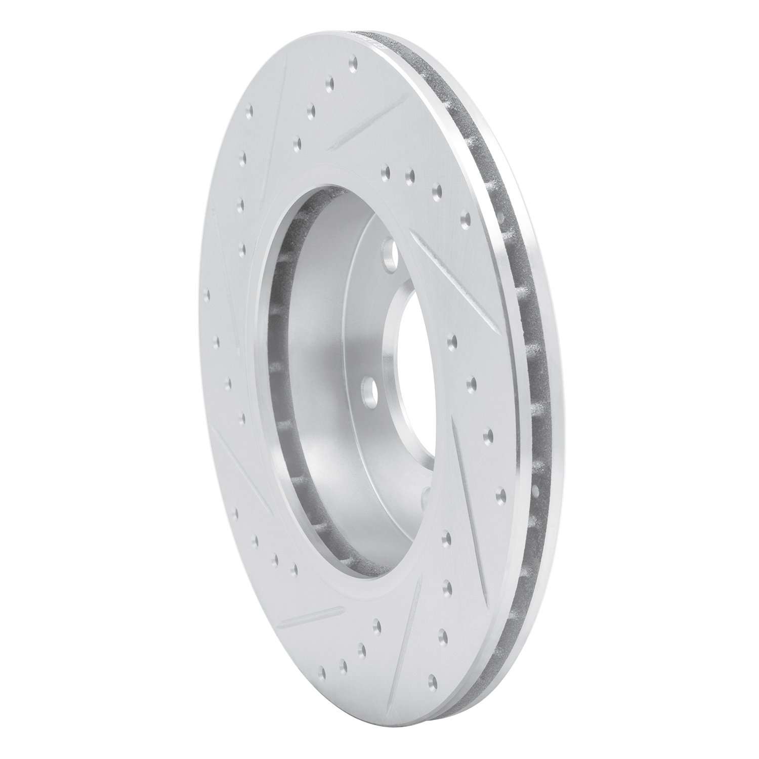 631-31046R Drilled/Slotted Brake Rotor [Silver], 1999-2008 BMW, Position: Front Right