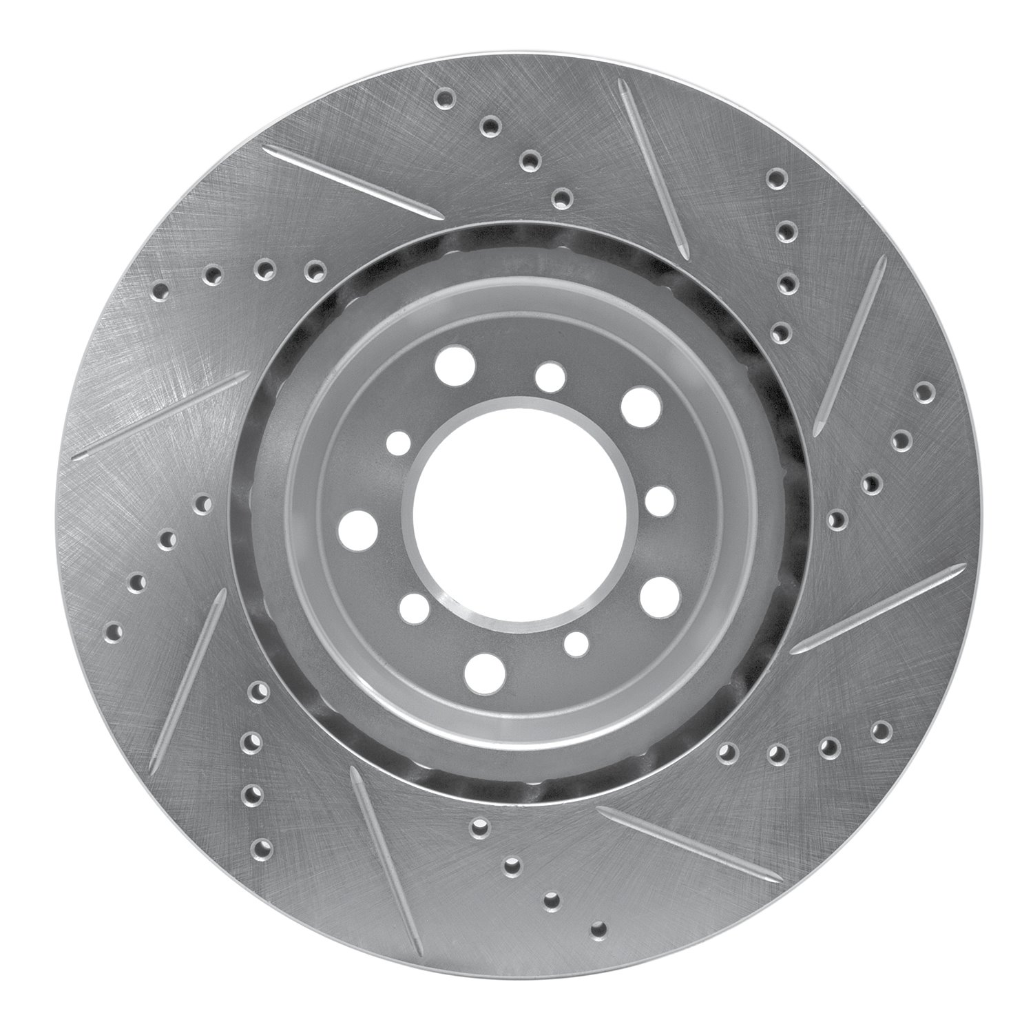 631-31055D Drilled/Slotted Brake Rotor [Silver], 2001-2006 BMW, Position: Right Front