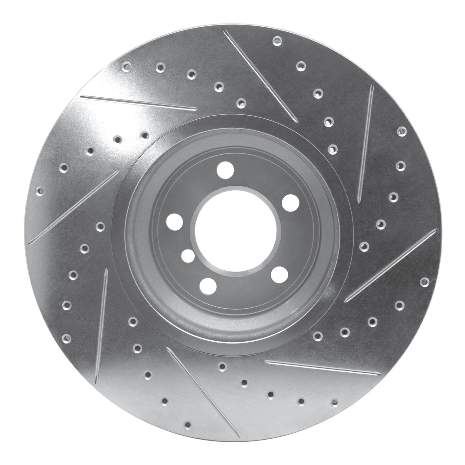 Drilled/Slotted Brake Rotor [Silver], 2007-2008 BMW