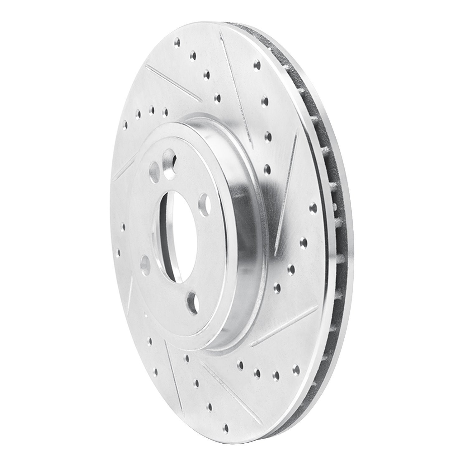 Drilled/Slotted Brake Rotor [Silver], 2002-2006 Mini