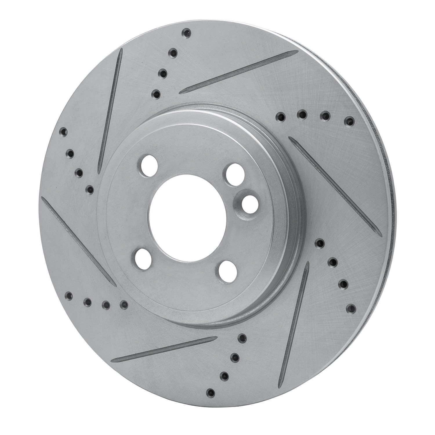 631-32006L Drilled/Slotted Brake Rotor [Silver], 2007-2015 Mini, Position: Front Left