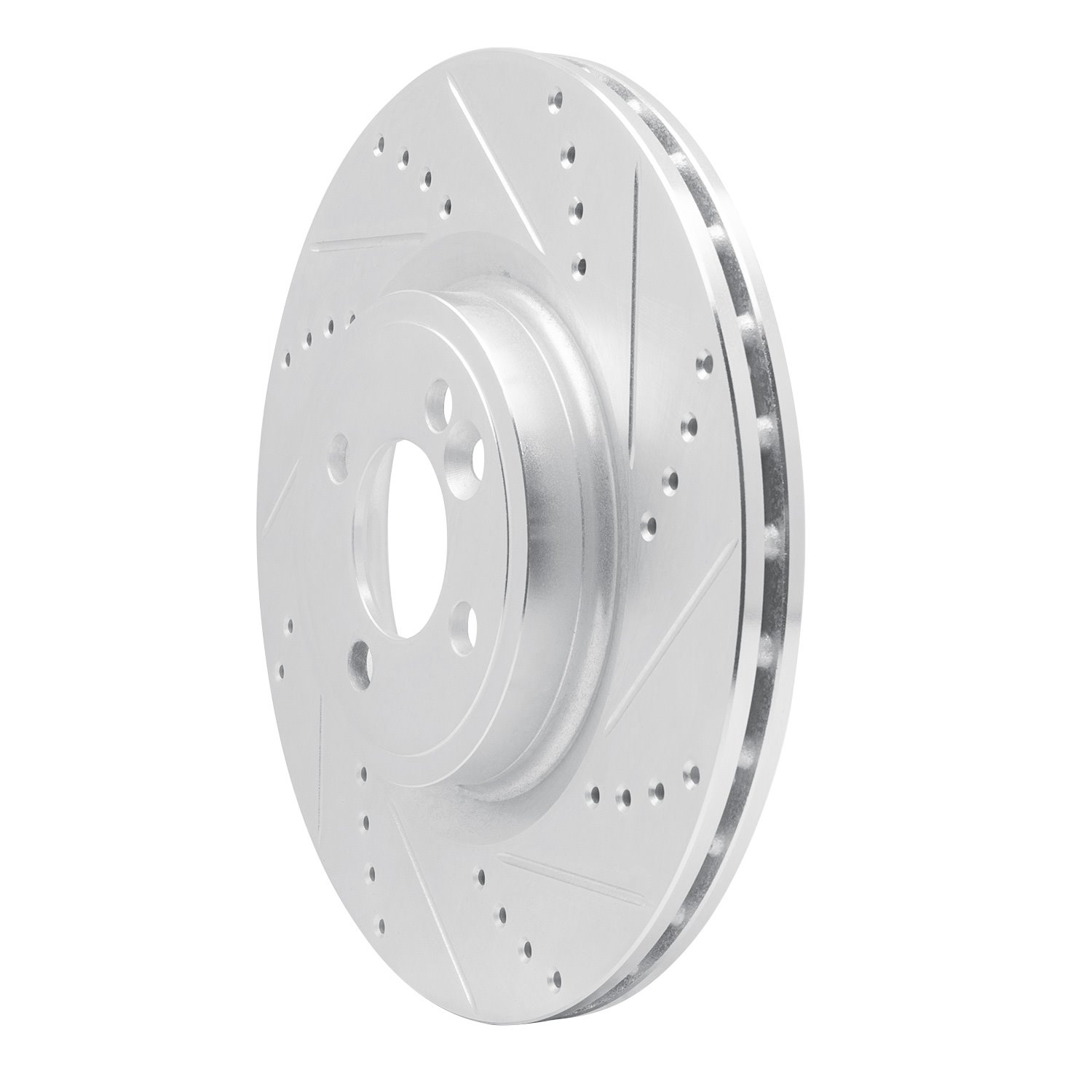 631-32008R Drilled/Slotted Brake Rotor [Silver], 2009-2014 Mini, Position: Front Right