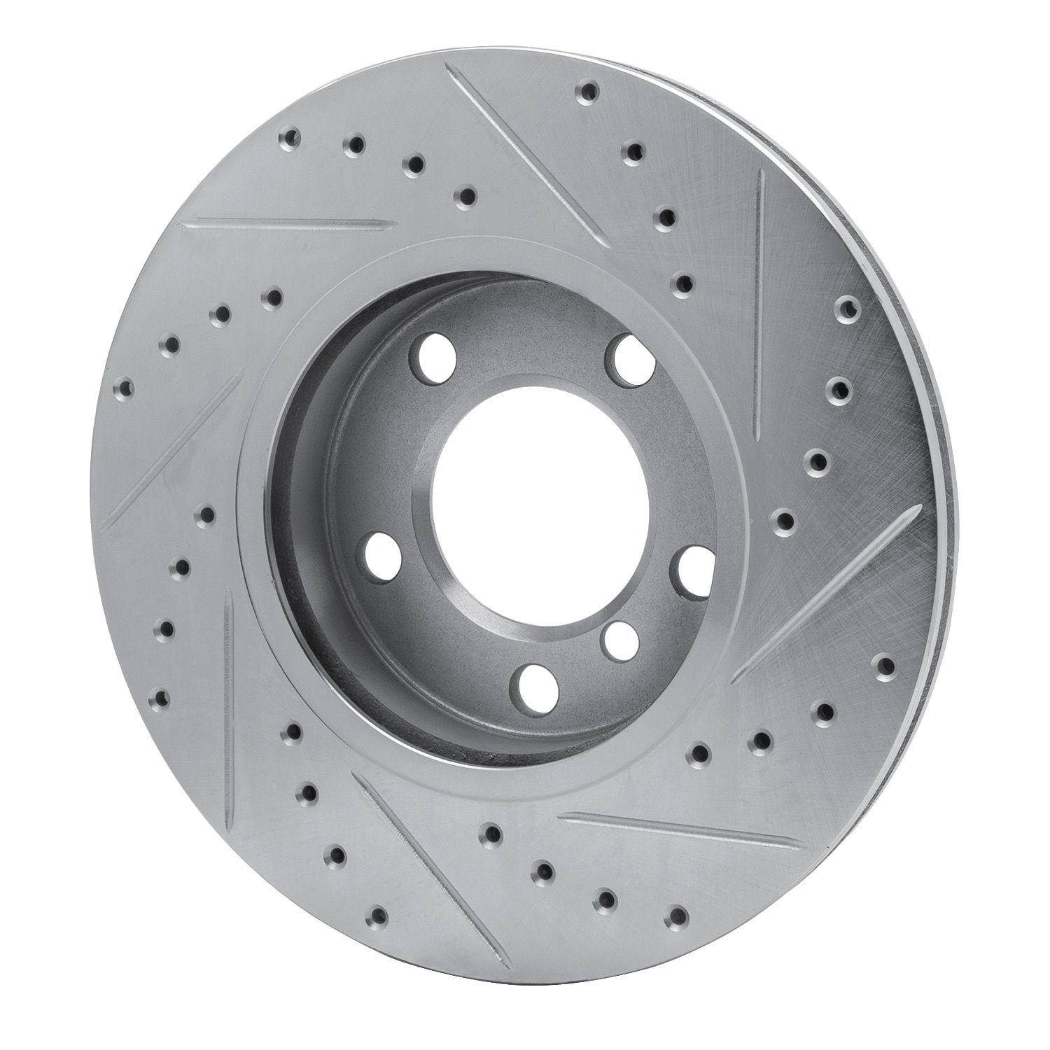 Drilled/Slotted Brake Rotor [Silver], 2011-2016 Mini