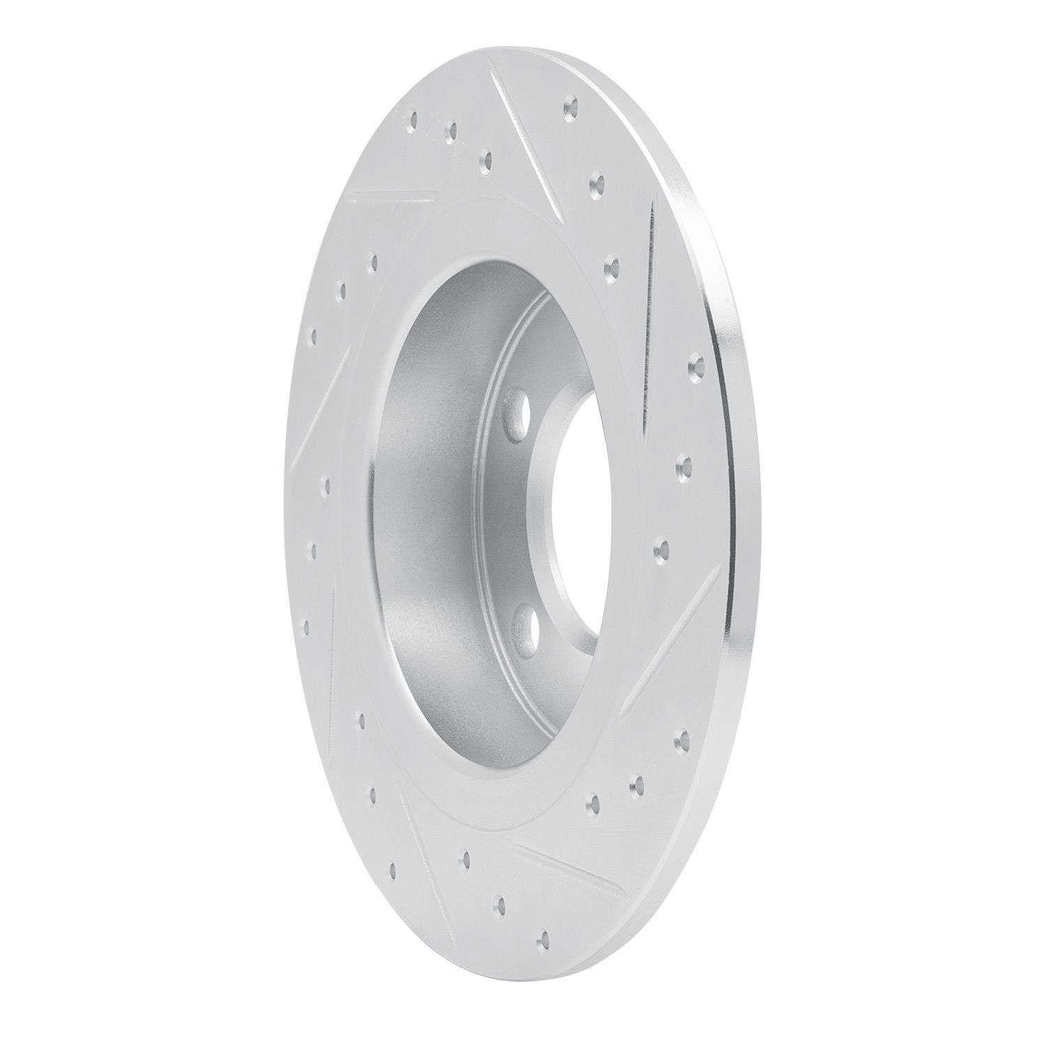 631-32010L Drilled/Slotted Brake Rotor [Silver], 2011-2016 Mini, Position: Rear Left