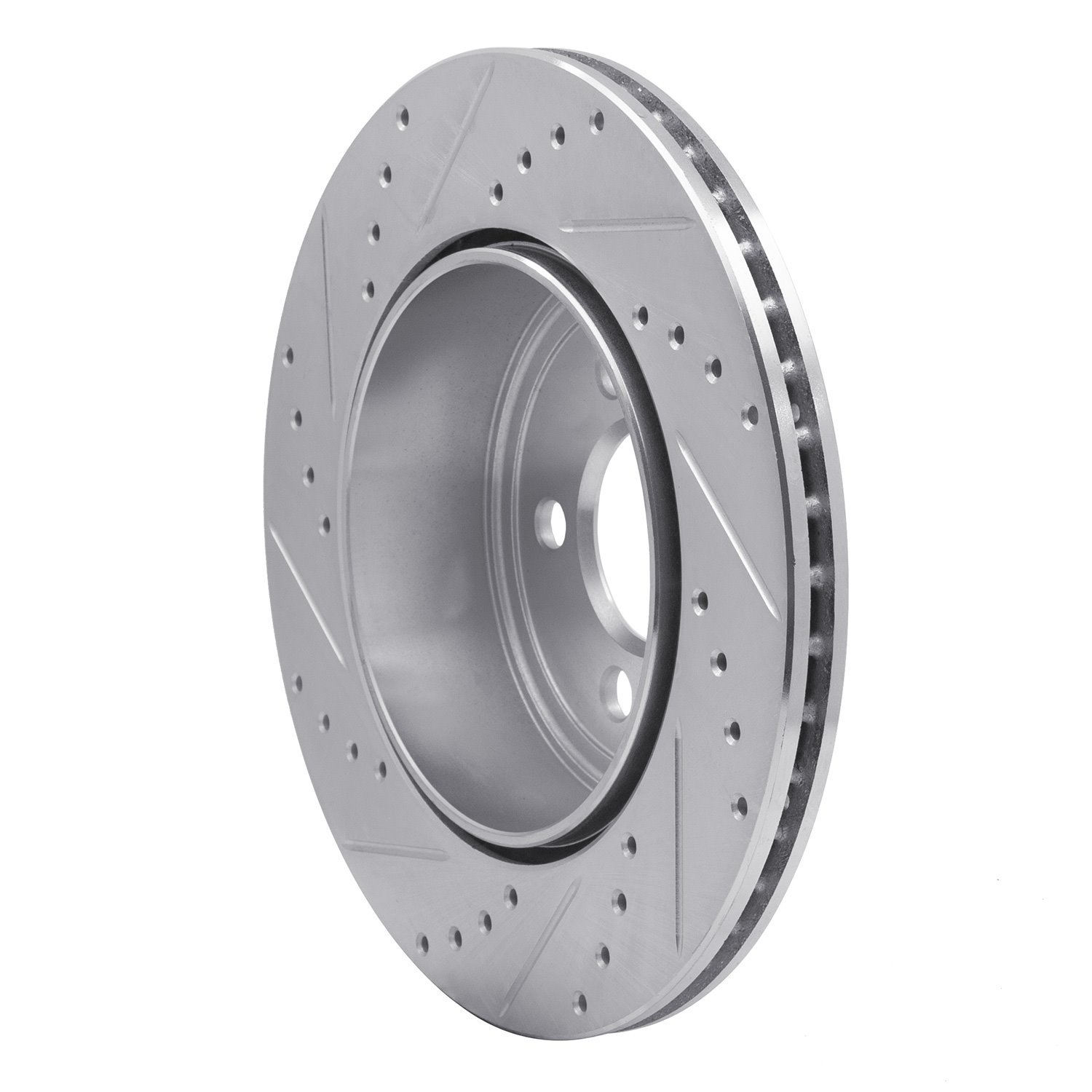 631-39018R Drilled/Slotted Brake Rotor [Silver], Fits Select Mopar, Position: Rear Right