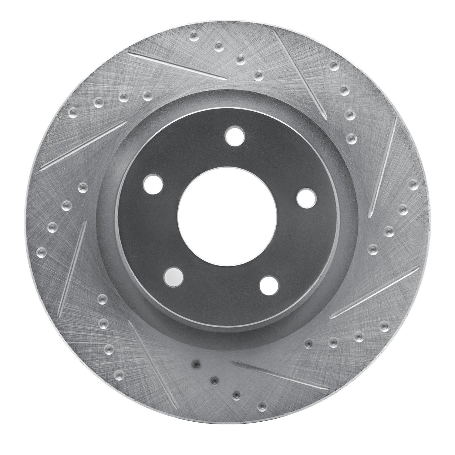 631-39023R Drilled/Slotted Brake Rotor [Silver], Fits Select Multiple Makes/Models, Position: Front Right