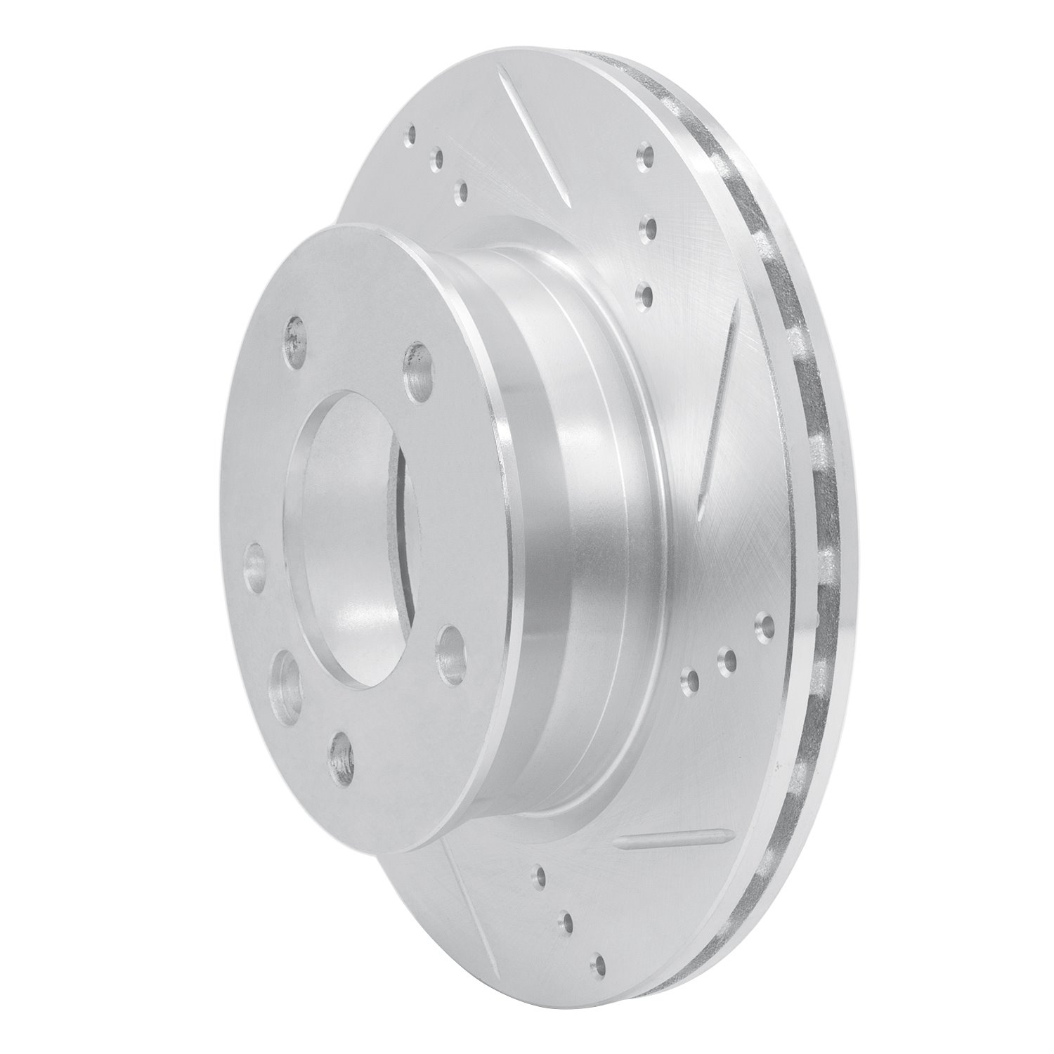 631-40042R Drilled/Slotted Brake Rotor [Silver], 2002-2006 Multiple Makes/Models, Position: Fr Right,Front Right