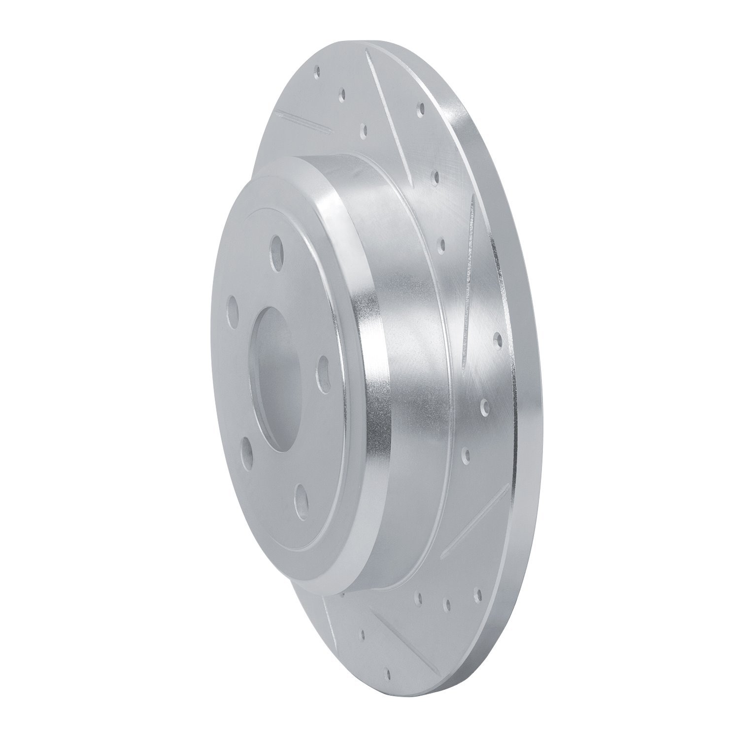 631-42004R Drilled/Slotted Brake Rotor [Silver], Fits Select Mopar, Position: Rear Right