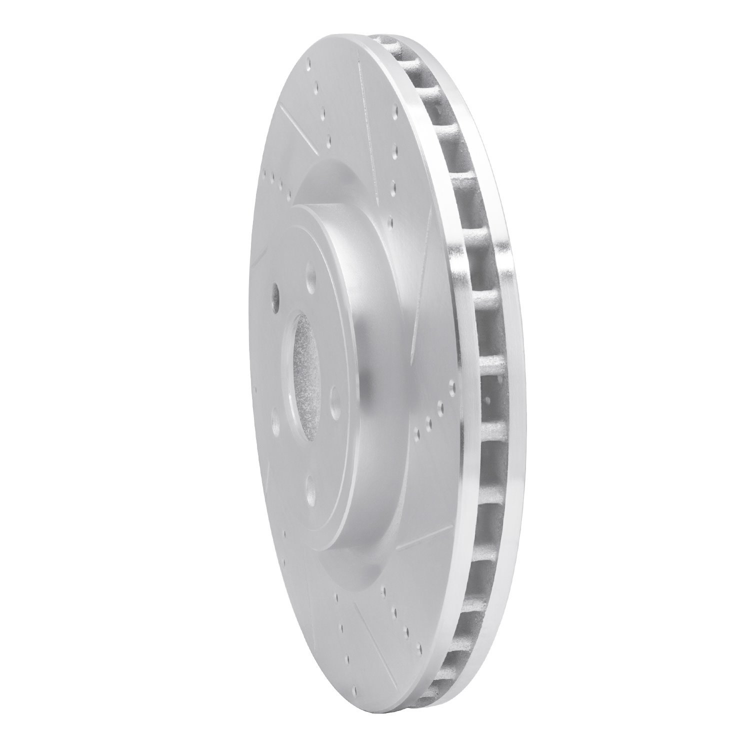 631-42009R Drilled/Slotted Brake Rotor [Silver], Fits Select Mopar, Position: Front Right