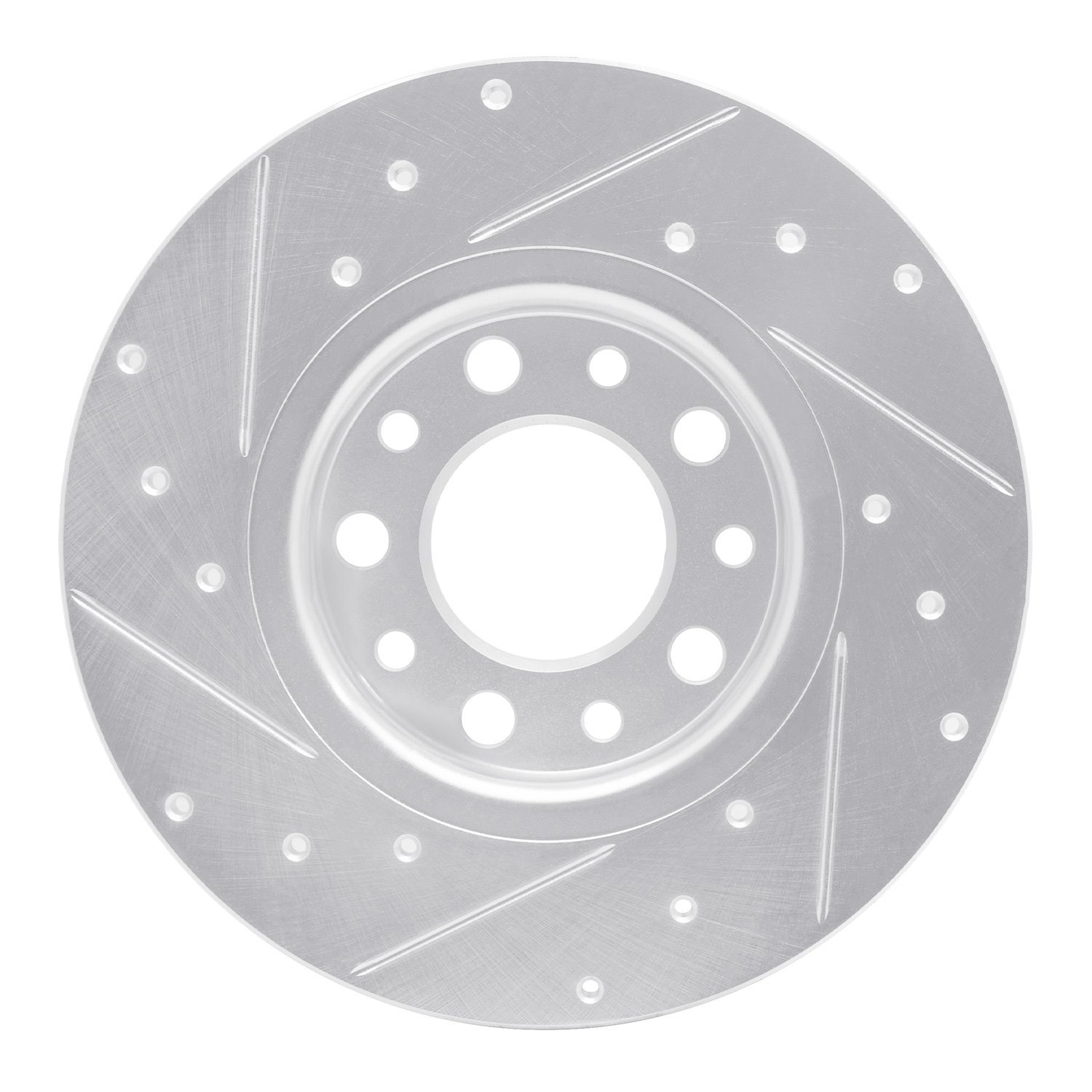 631-42012R Drilled/Slotted Brake Rotor [Silver], Fits Select Mopar, Position: Rear Right