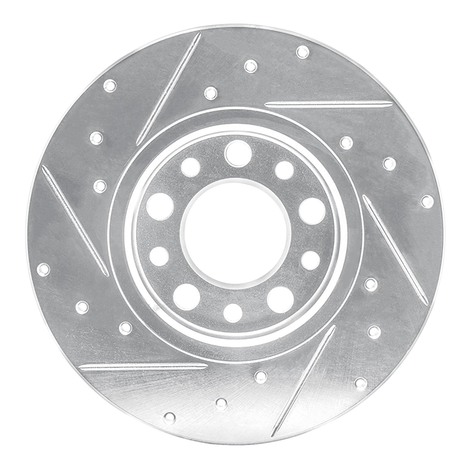 631-42014R Drilled/Slotted Brake Rotor [Silver], Fits Select Mopar, Position: Rear Right