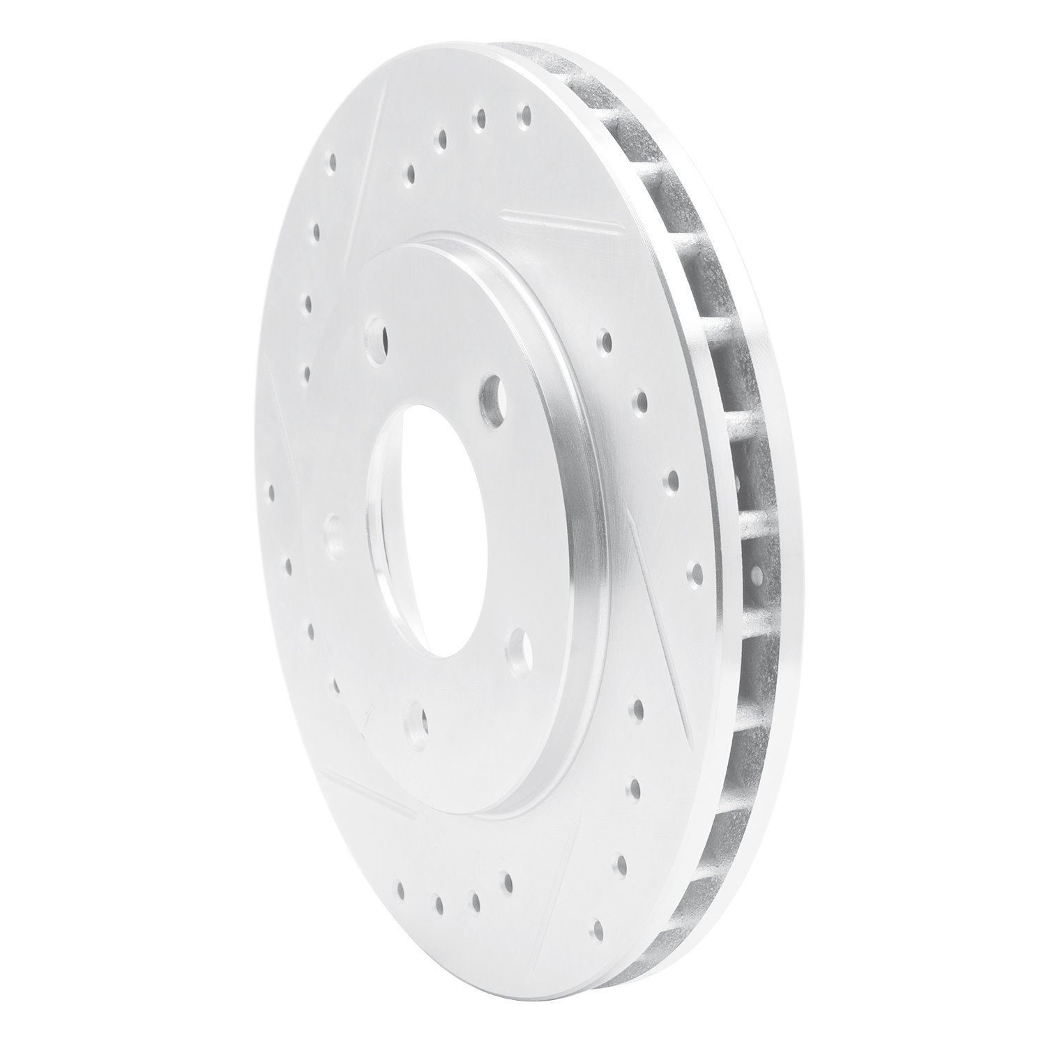 Drilled/Slotted Brake Rotor [Silver], 1988-1996 GM