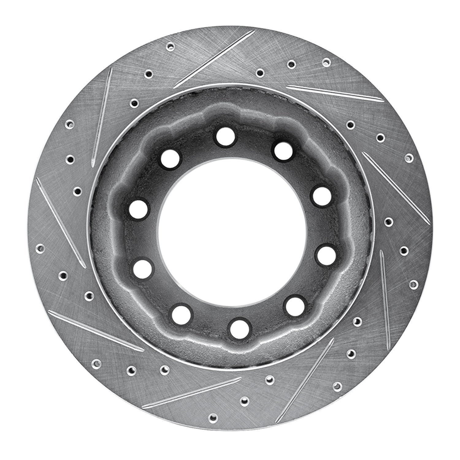 631-48017R Drilled/Slotted Brake Rotor [Silver], 1976-2005 Multiple Makes/Models, Position: Rr Right,Rear Right,Fr Right,Front R