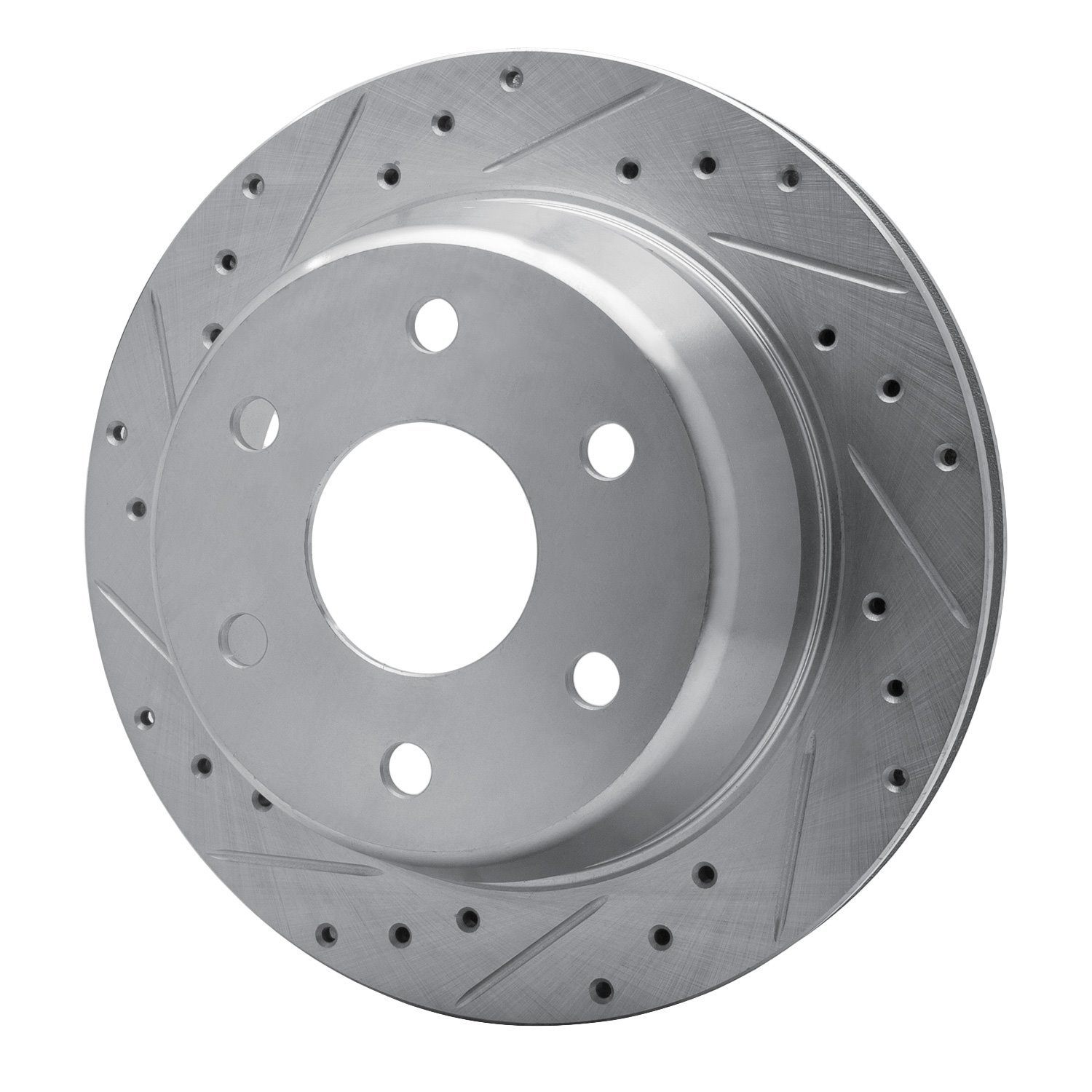 Drilled/Slotted Brake Rotor [Silver], 2000-2014 GM