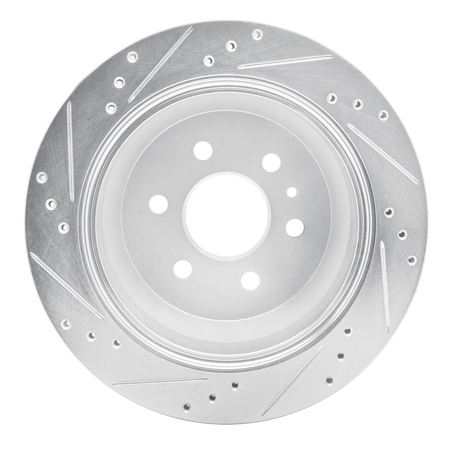 Drilled/Slotted Brake Rotor [Silver], 2015-2020 GM