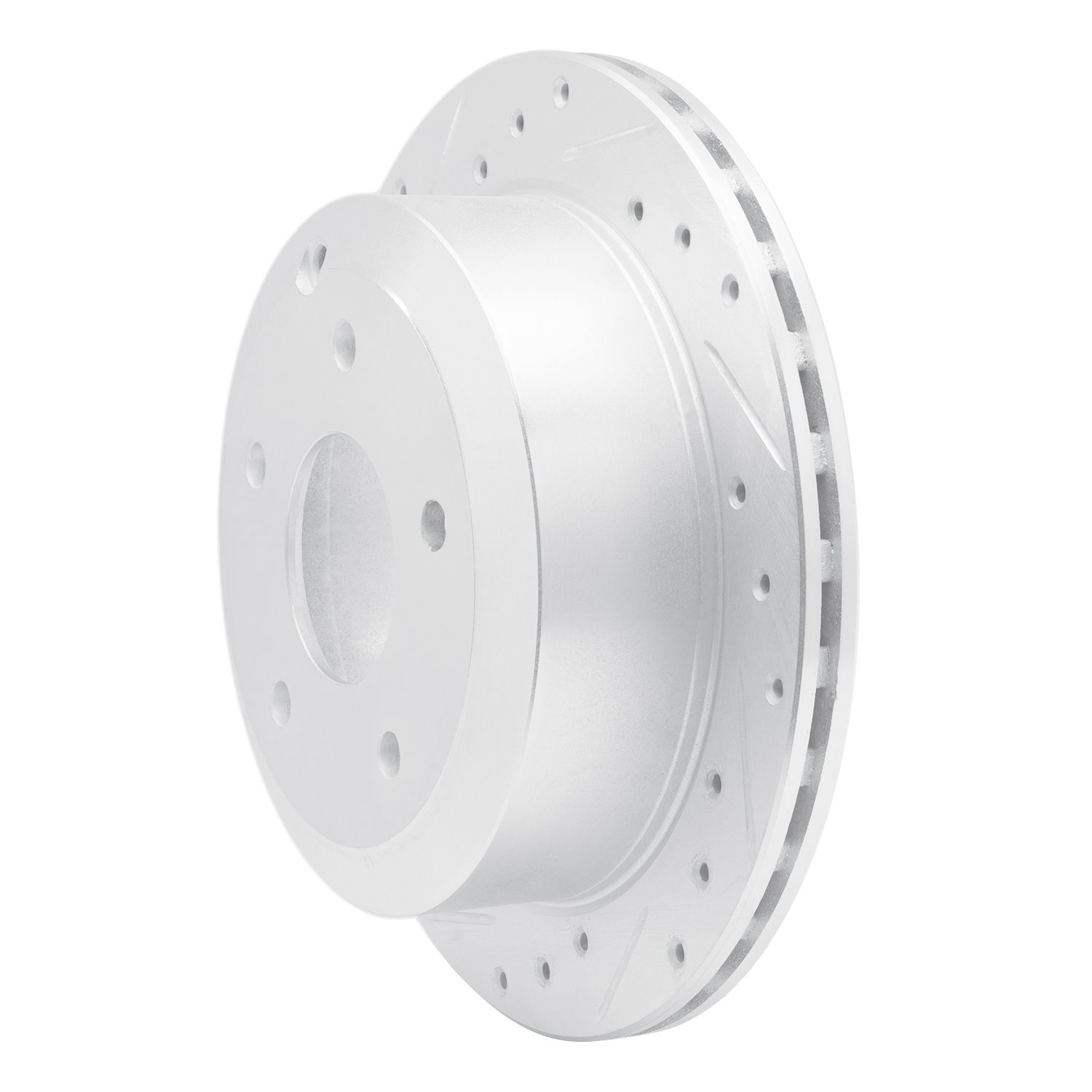 Drilled/Slotted Brake Rotor [Silver], 2005-2006 GM