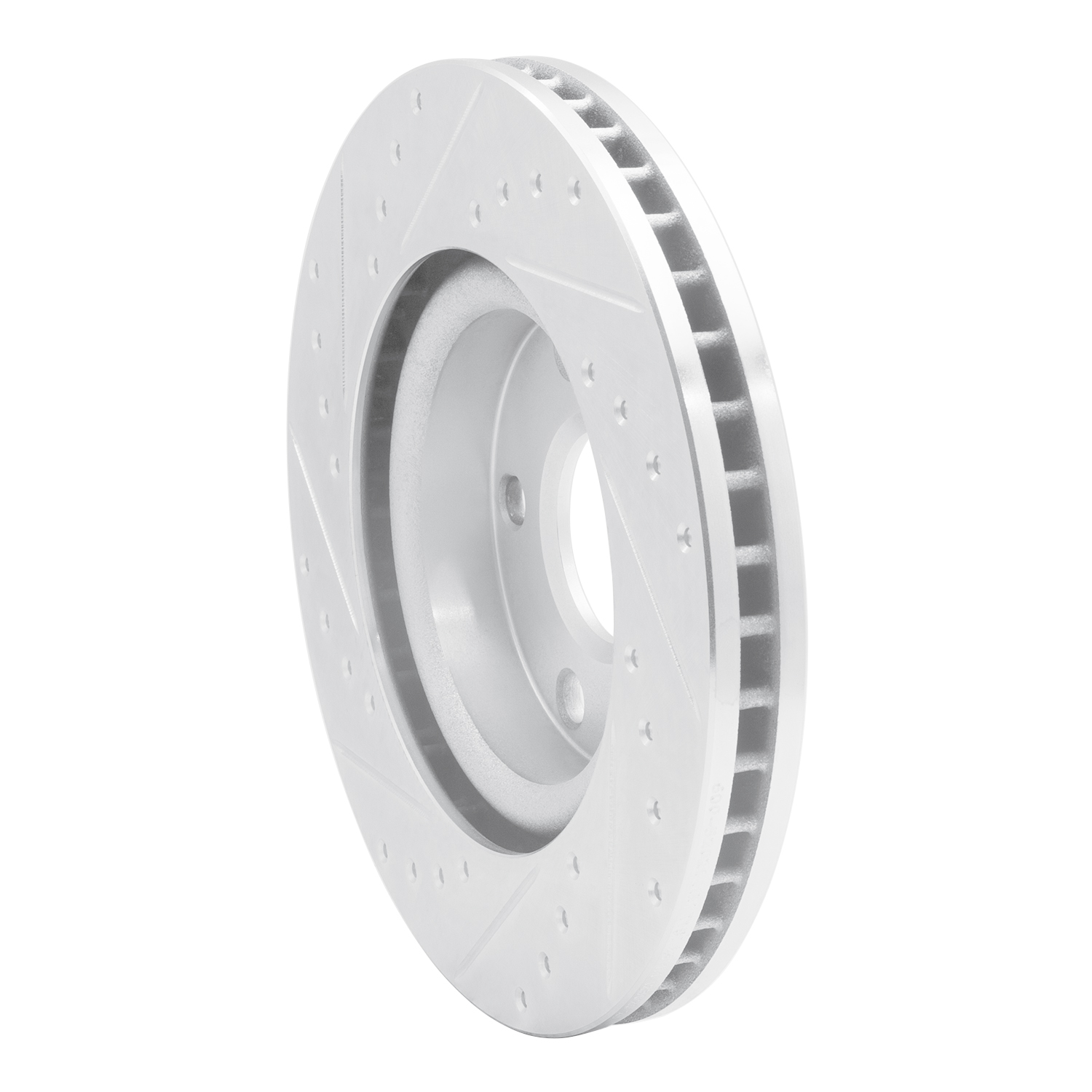 631-52021R Drilled/Slotted Brake Rotor [Silver], 2008-2009 GM, Position: Front Right