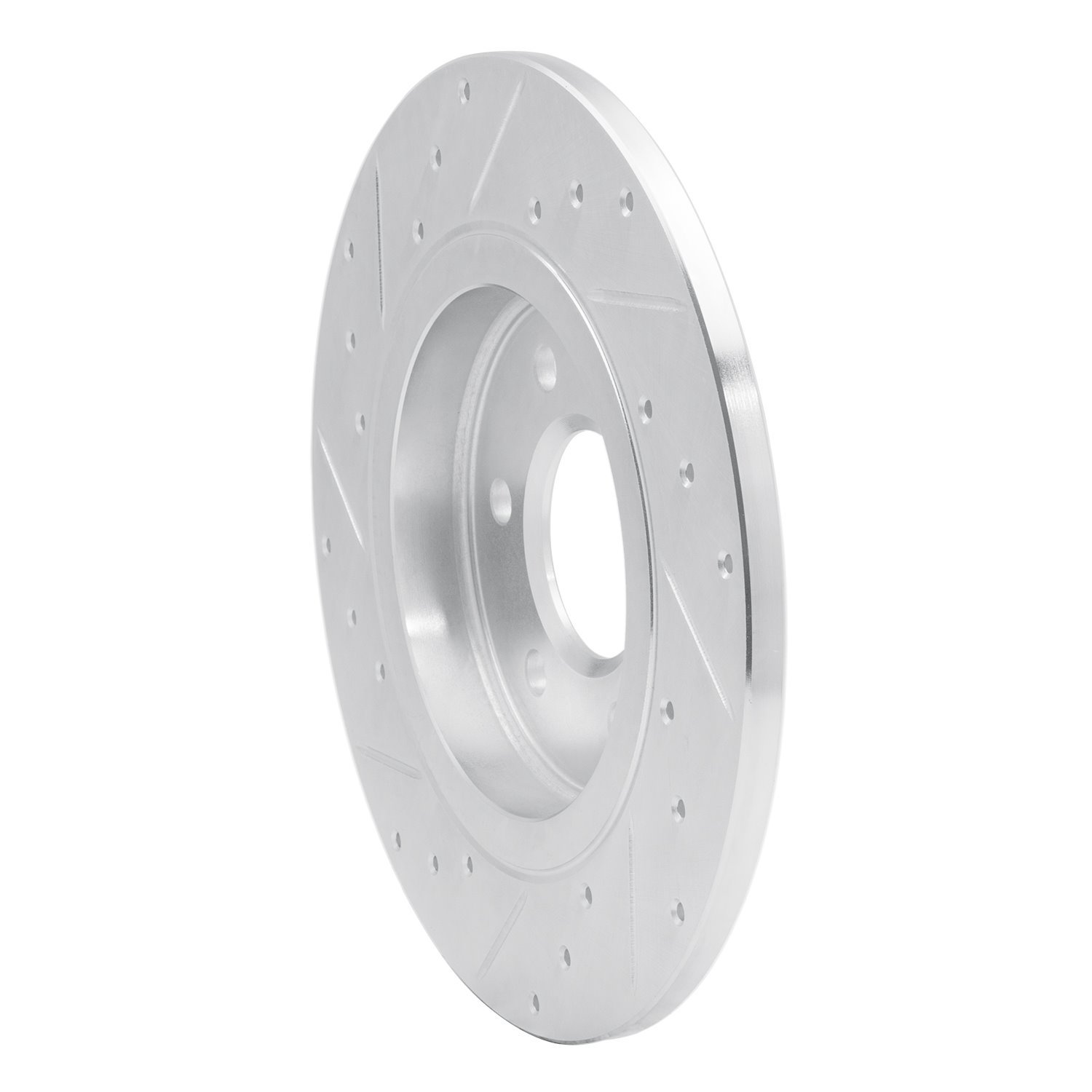 Drilled/Slotted Brake Rotor [Silver], 2006-2009 GM