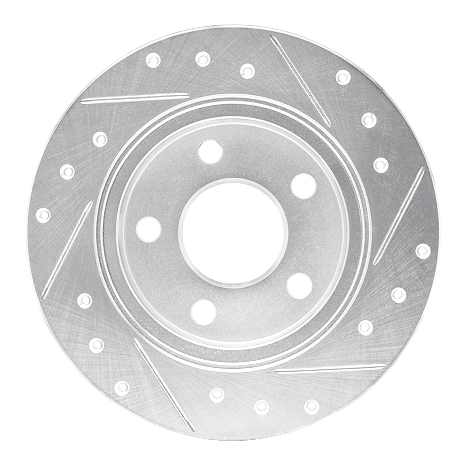 Drilled/Slotted Brake Rotor [Silver], 1993-2005
