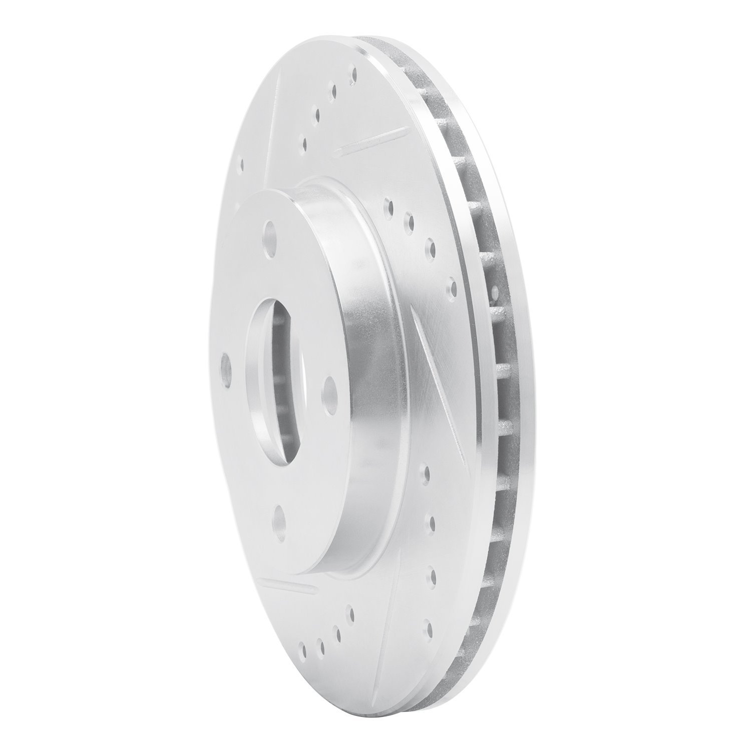 Drilled/Slotted Brake Rotor [Silver], 2000-2015