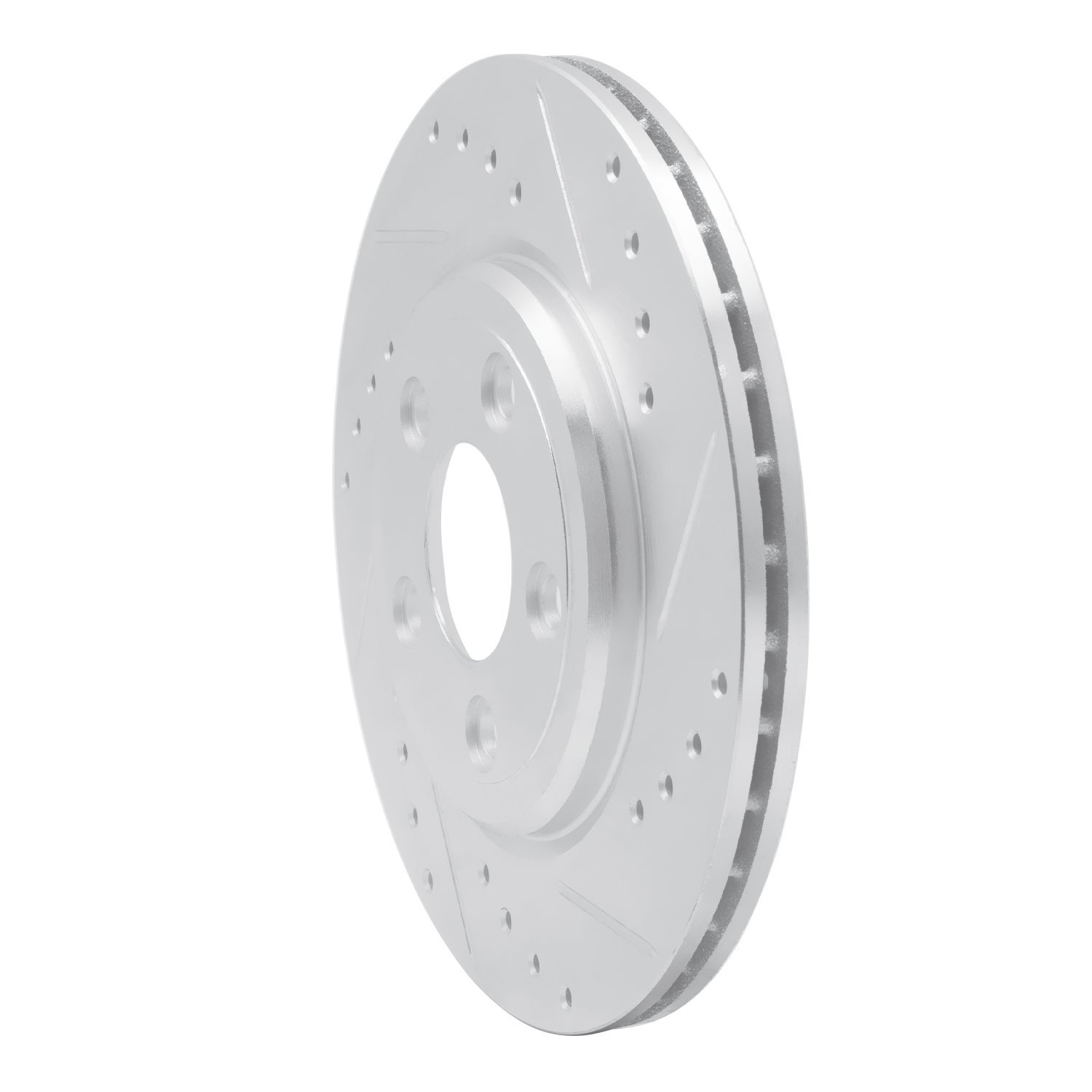 631-54046R Drilled/Slotted Brake Rotor [Silver], 2000-2006 Multiple Makes/Models, Position: Rear Right