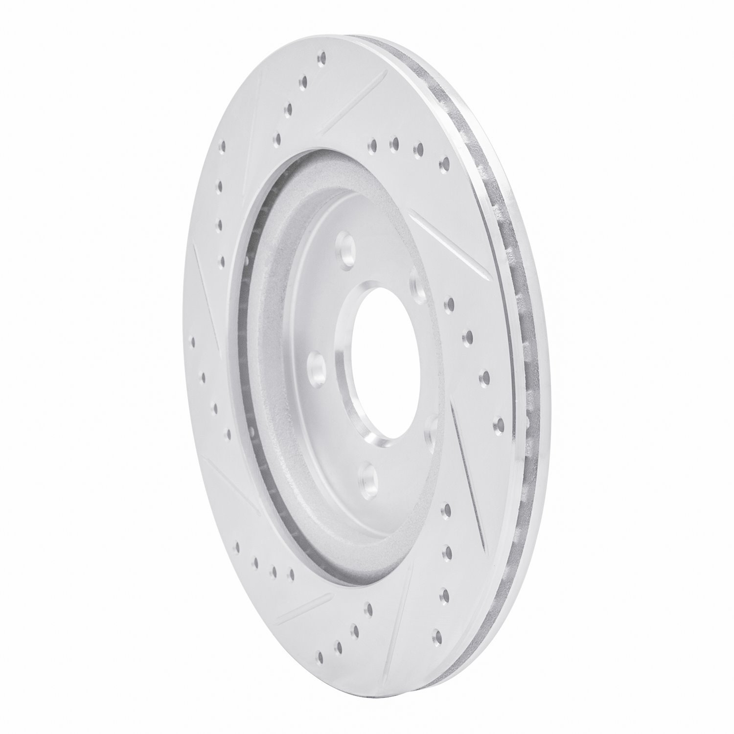 631-54058R Drilled/Slotted Brake Rotor [Silver], 2005-2014 Ford/Lincoln/Mercury/Mazda, Position: Rear Right