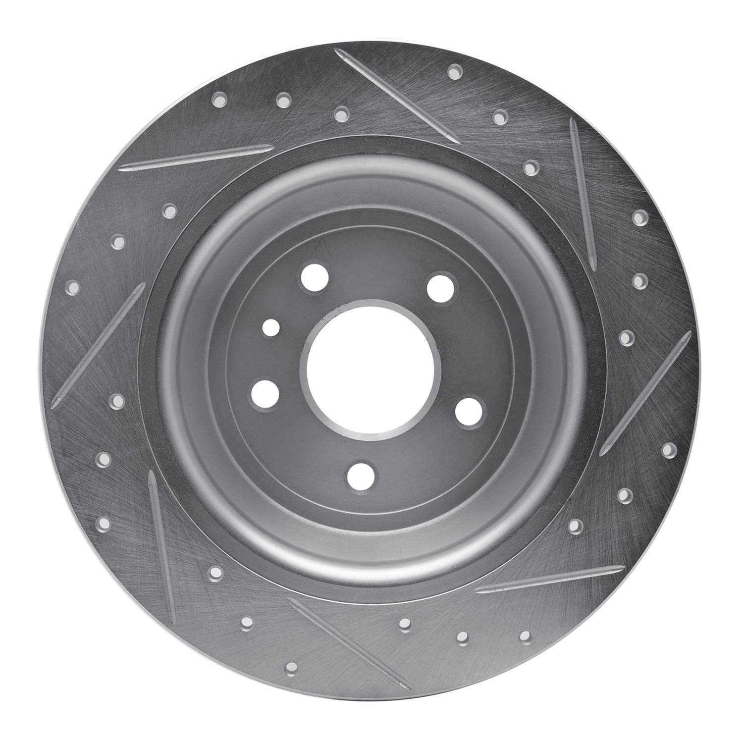 Drilled/Slotted Brake Rotor [Silver], 2013-2020
