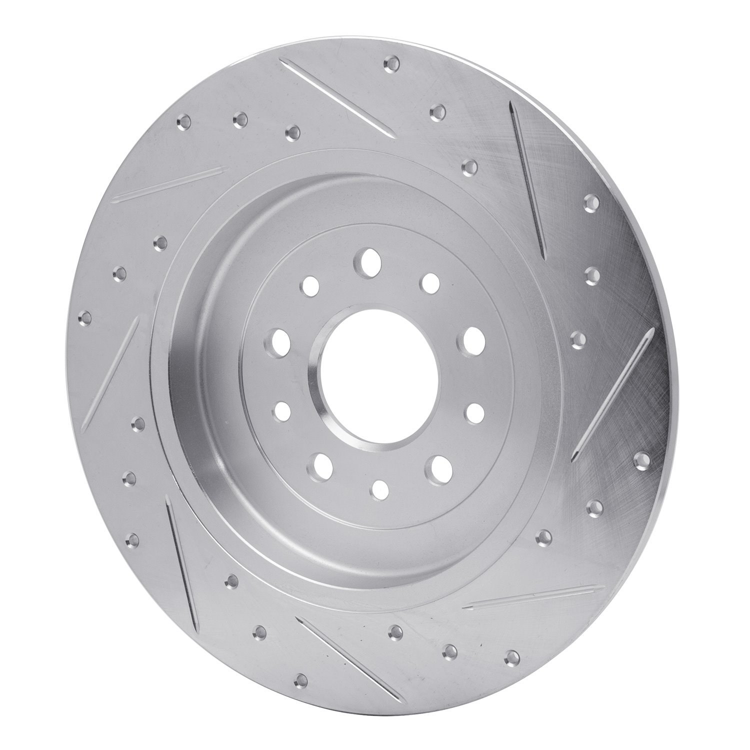 Drilled/Slotted Brake Rotor [Silver], 2005-2019