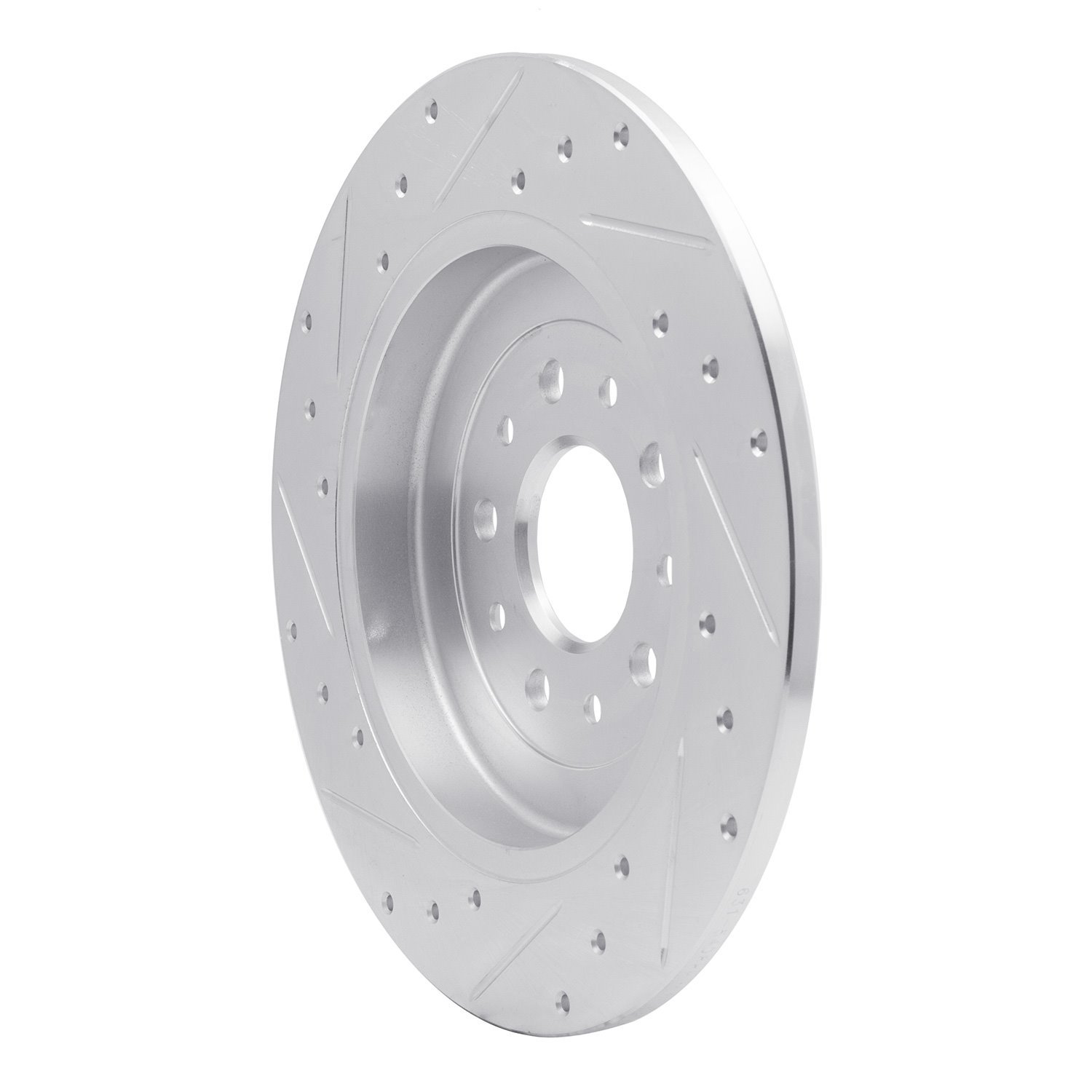 631-54088R Drilled/Slotted Brake Rotor [Silver], 2005-2019 Ford/Lincoln/Mercury/Mazda, Position: Rear Right
