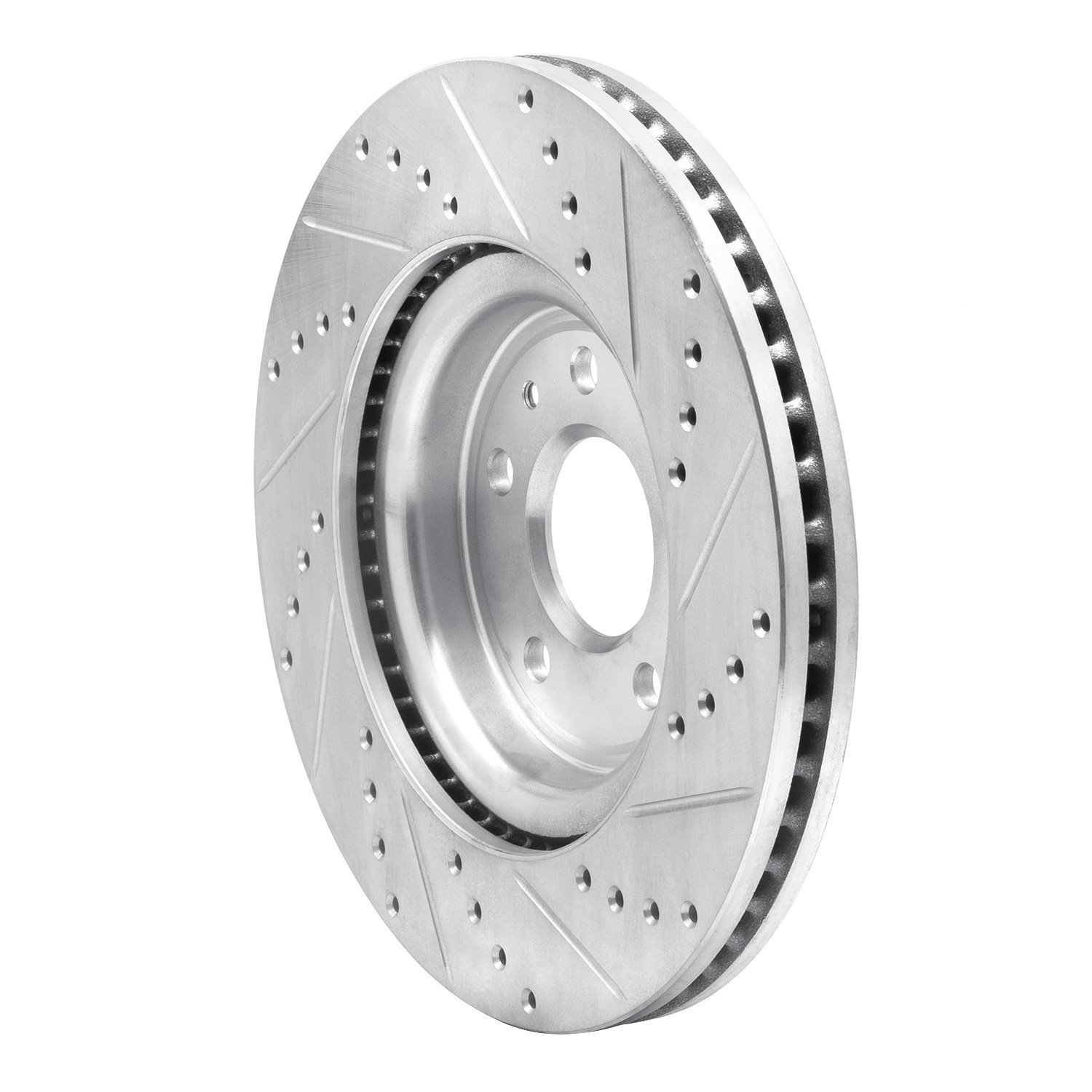 Drilled/Slotted Brake Rotor [Silver], 2011-2019