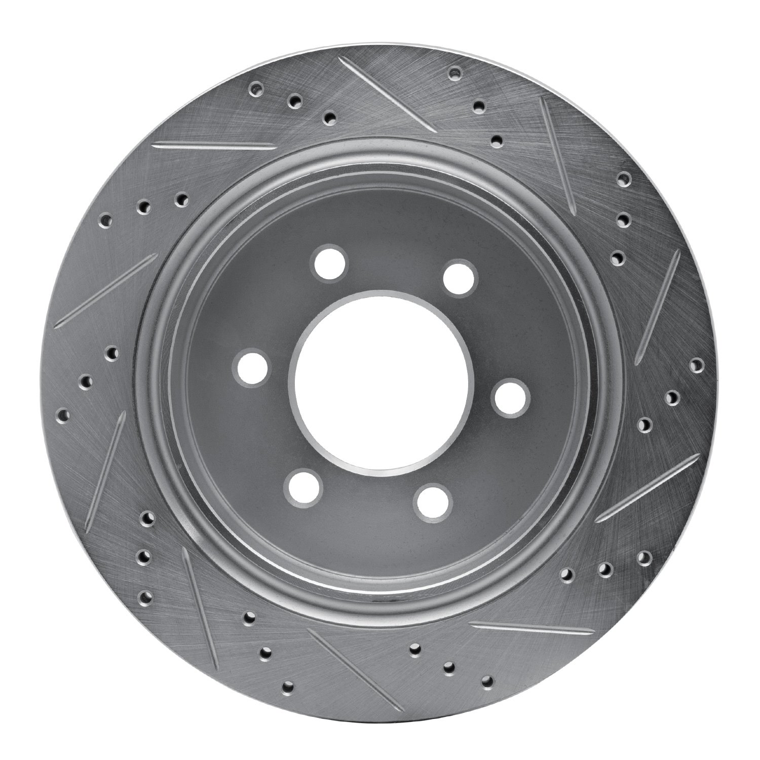 Drilled/Slotted Brake Rotor [Silver], 2015-2017